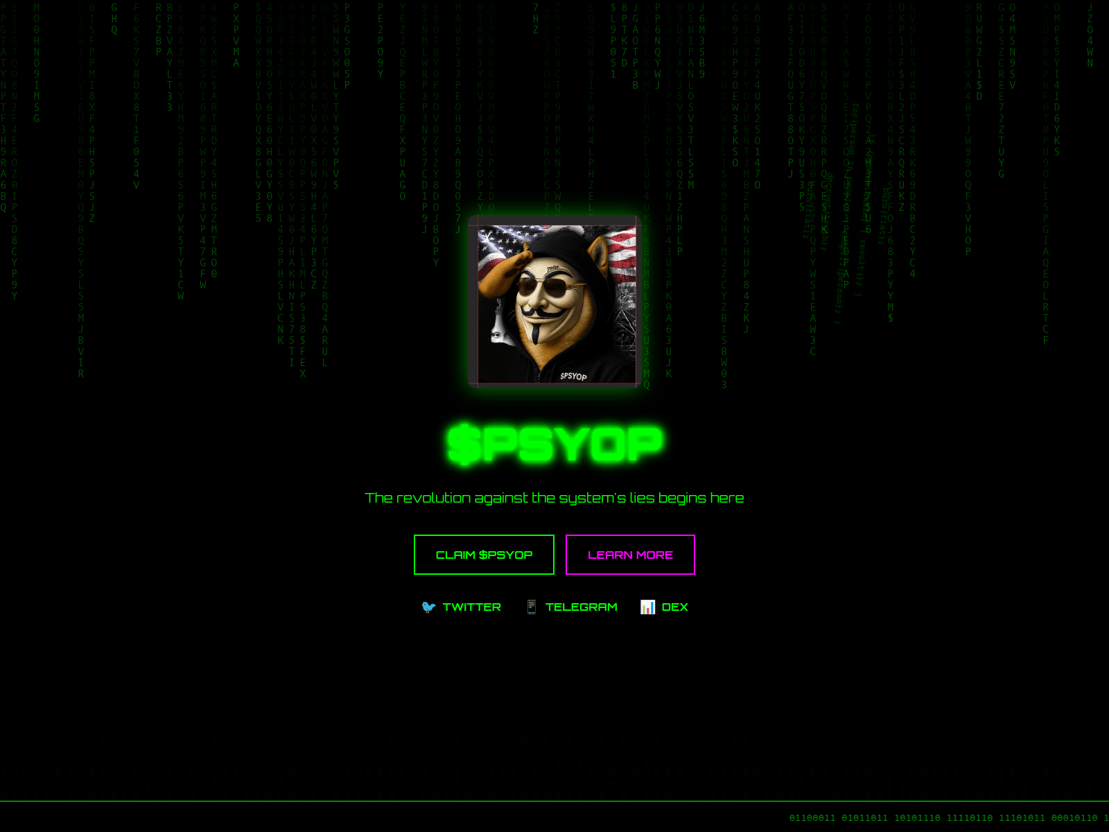 Screenshot of access.psyopcoin.fun