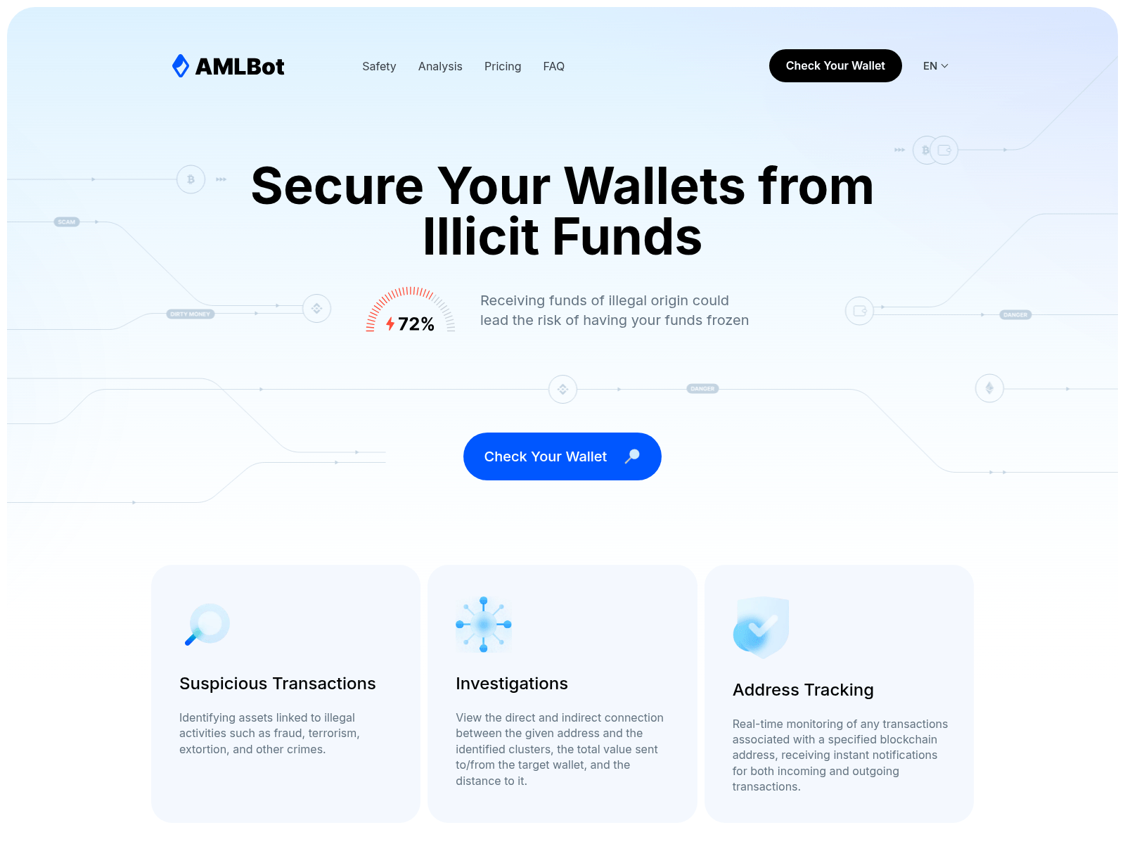 Screenshot of amlcryptohub.com