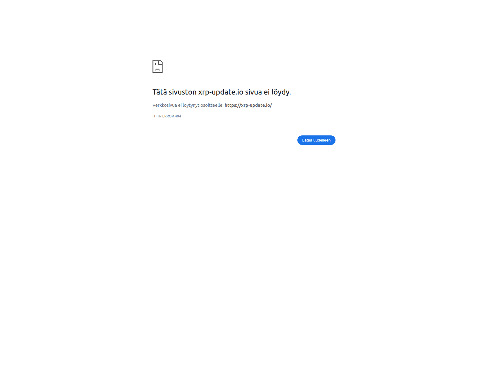 Screenshot of xrp-update.io
