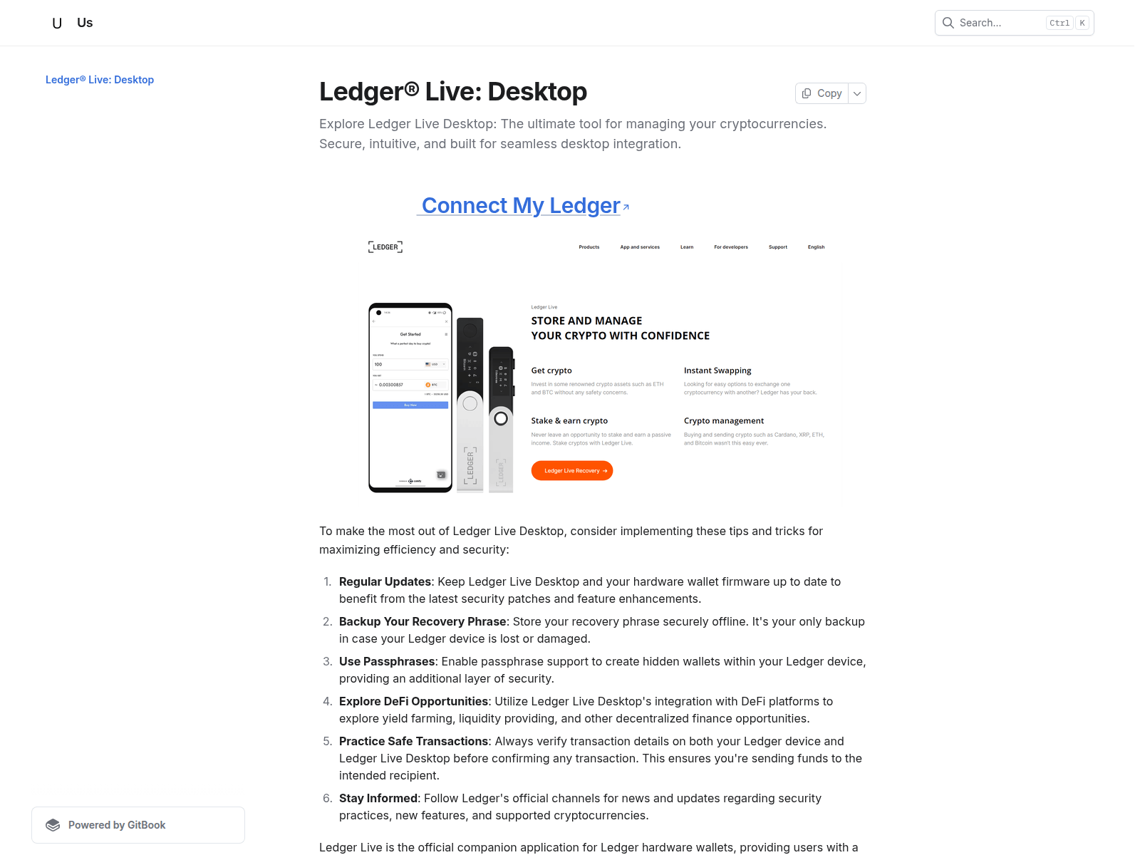 Screenshot of getledegerlive.gitbook.io