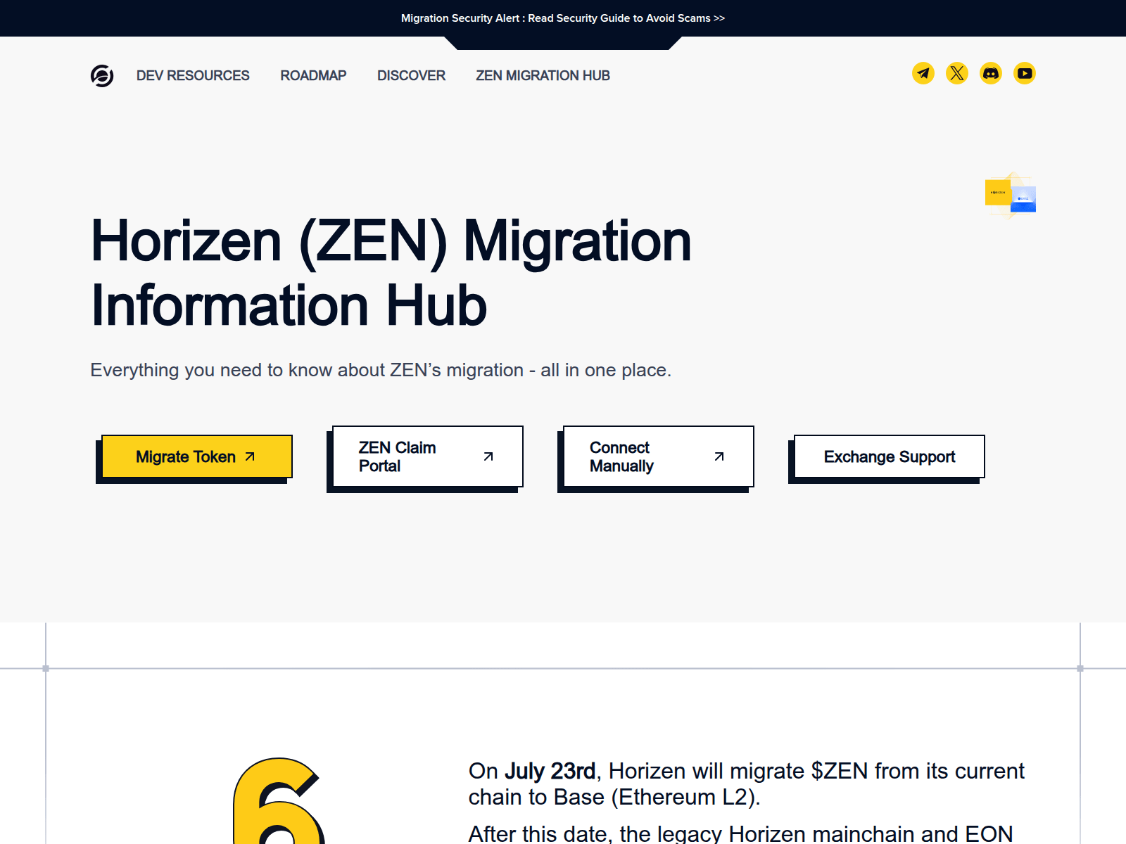 Screenshot of horizen-upgrade.pages.dev