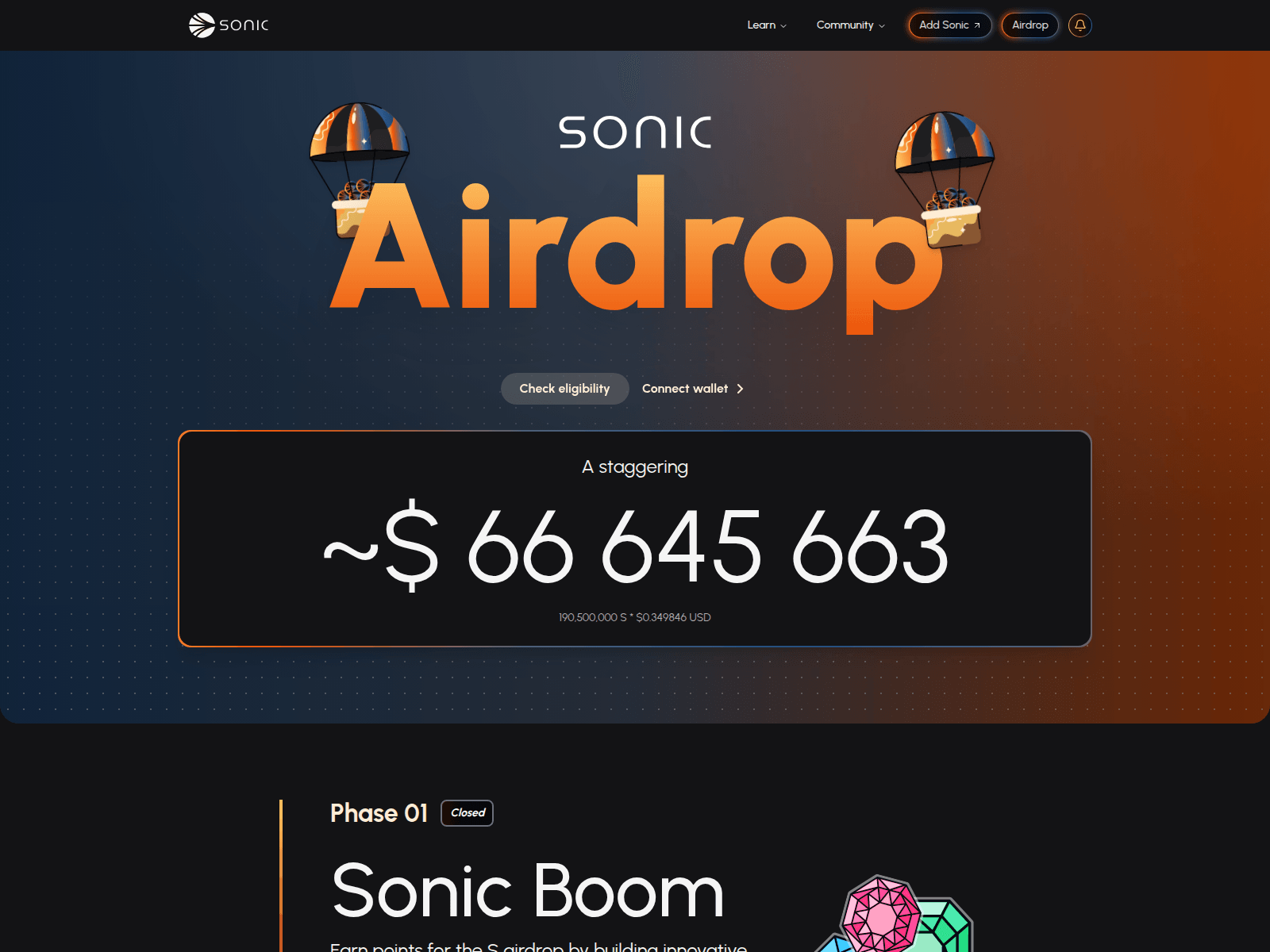 Screenshot of sonicportals.xyz