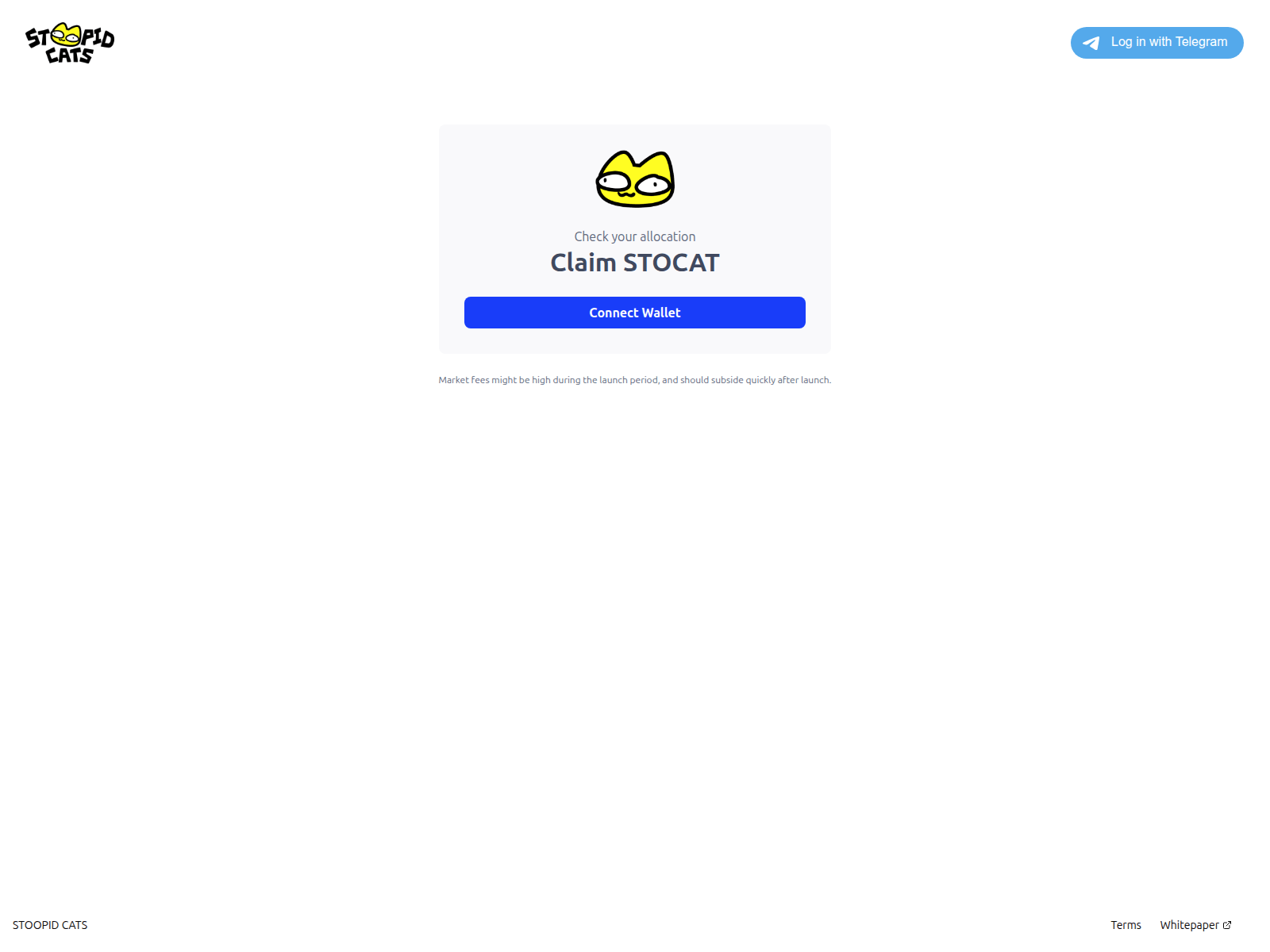 Screenshot of airdrop-stoopidcat.fun