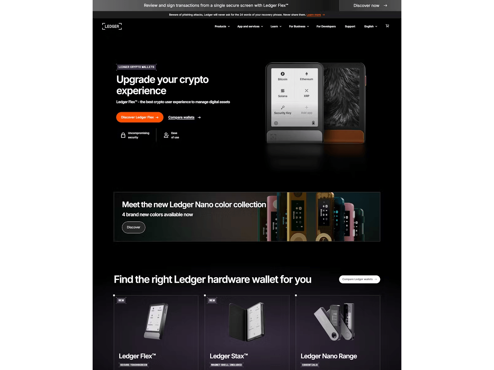 Screenshot of liveledger.m-pages.com