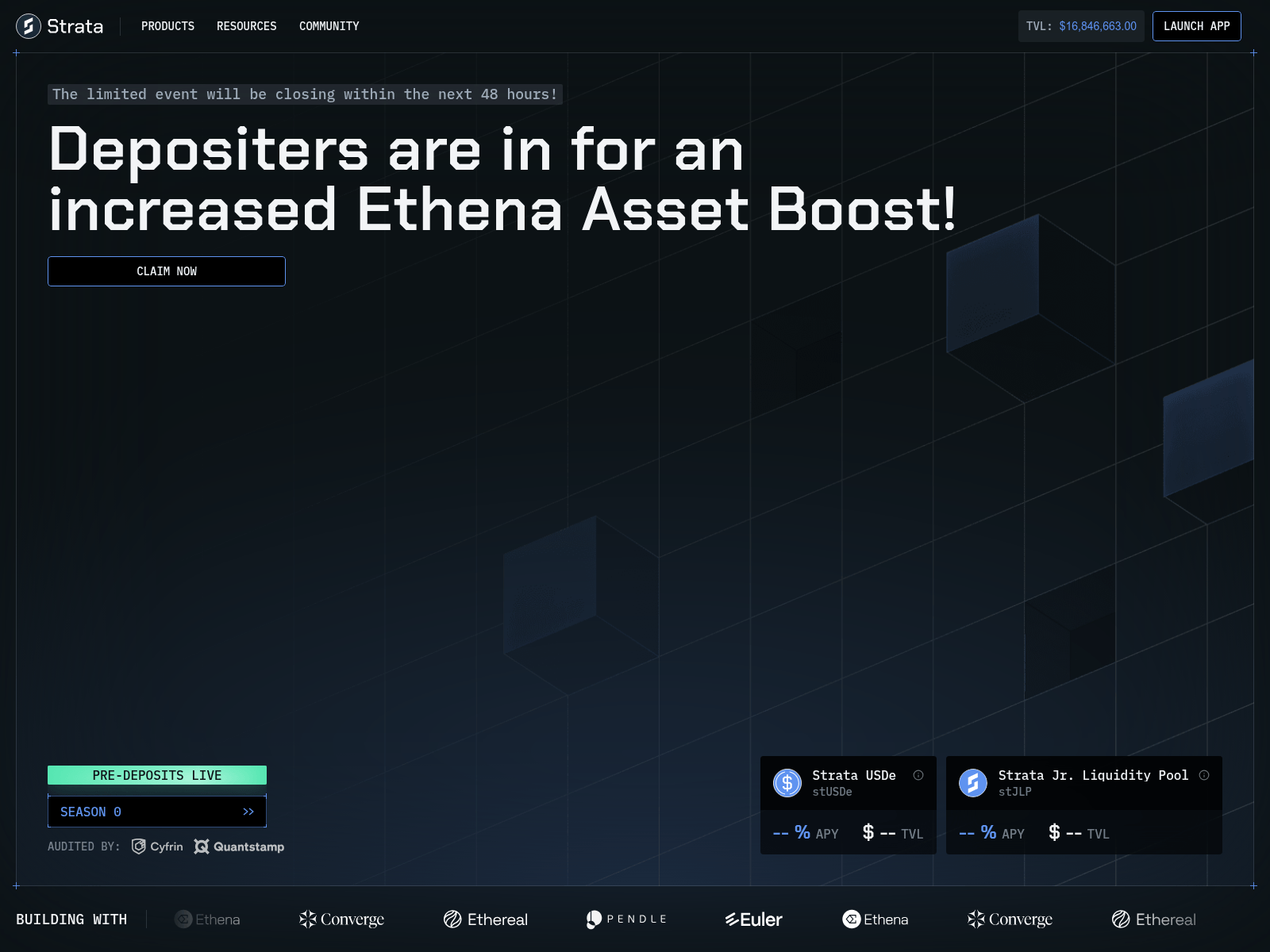 Forensic screenshot of claim-strata.money