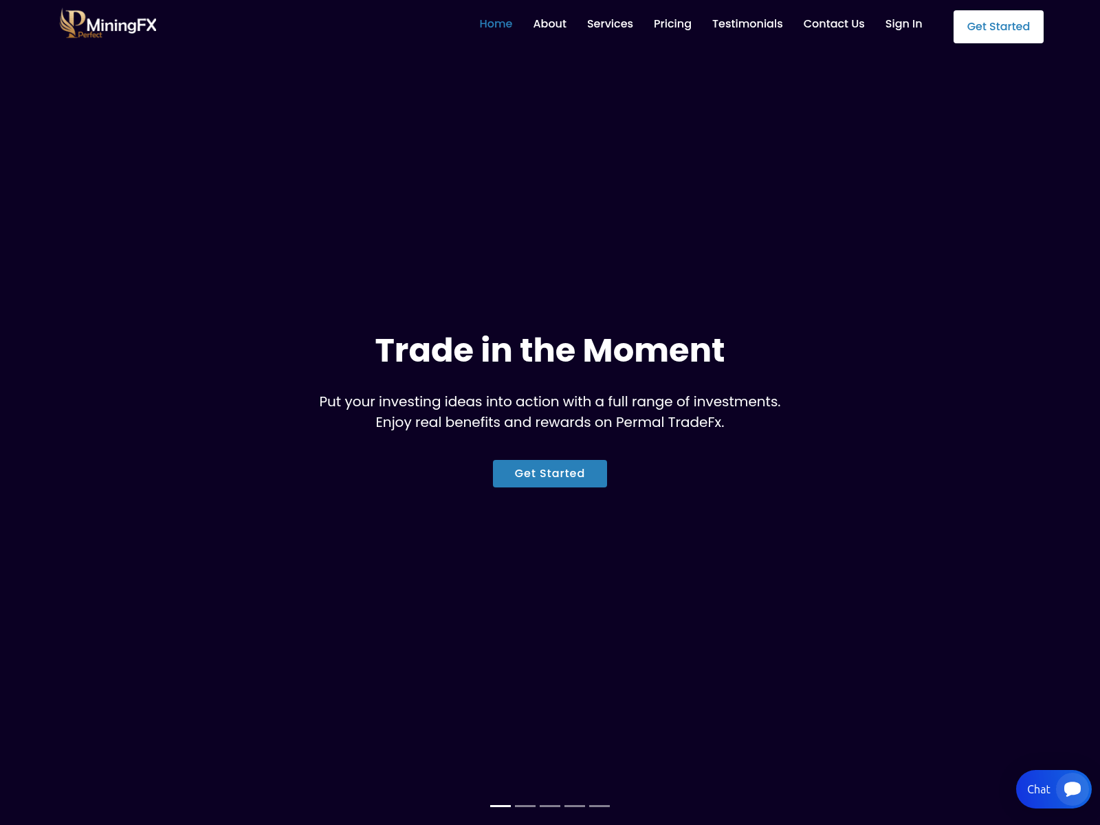 Screenshot of perfectminingfx.com