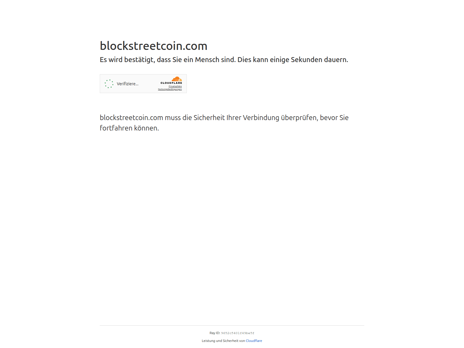 Screenshot of blockstreetcoin.com