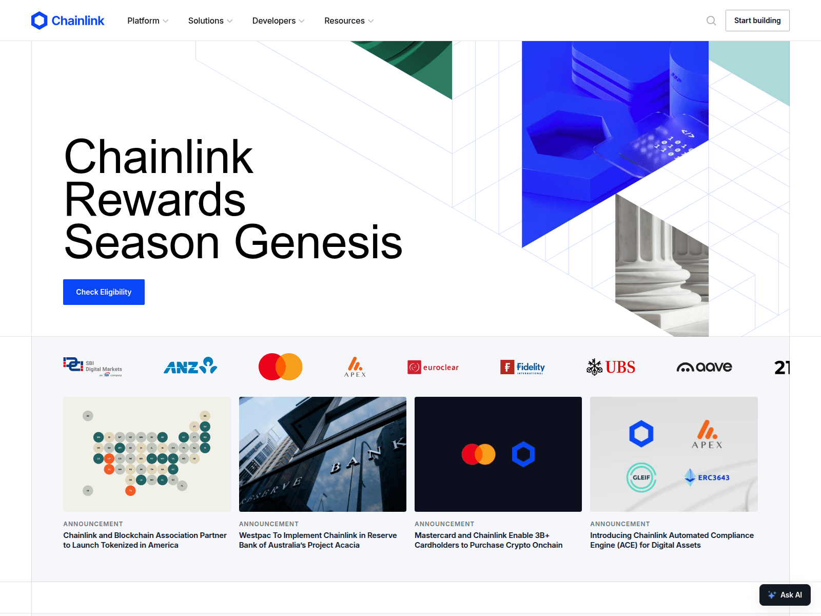 Screenshot of distribution-chain.link