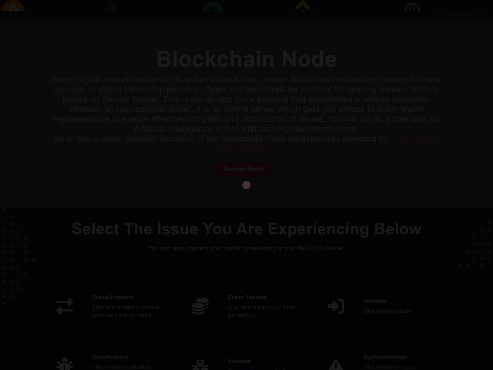 Screenshot of dapps-magnifier.xyz