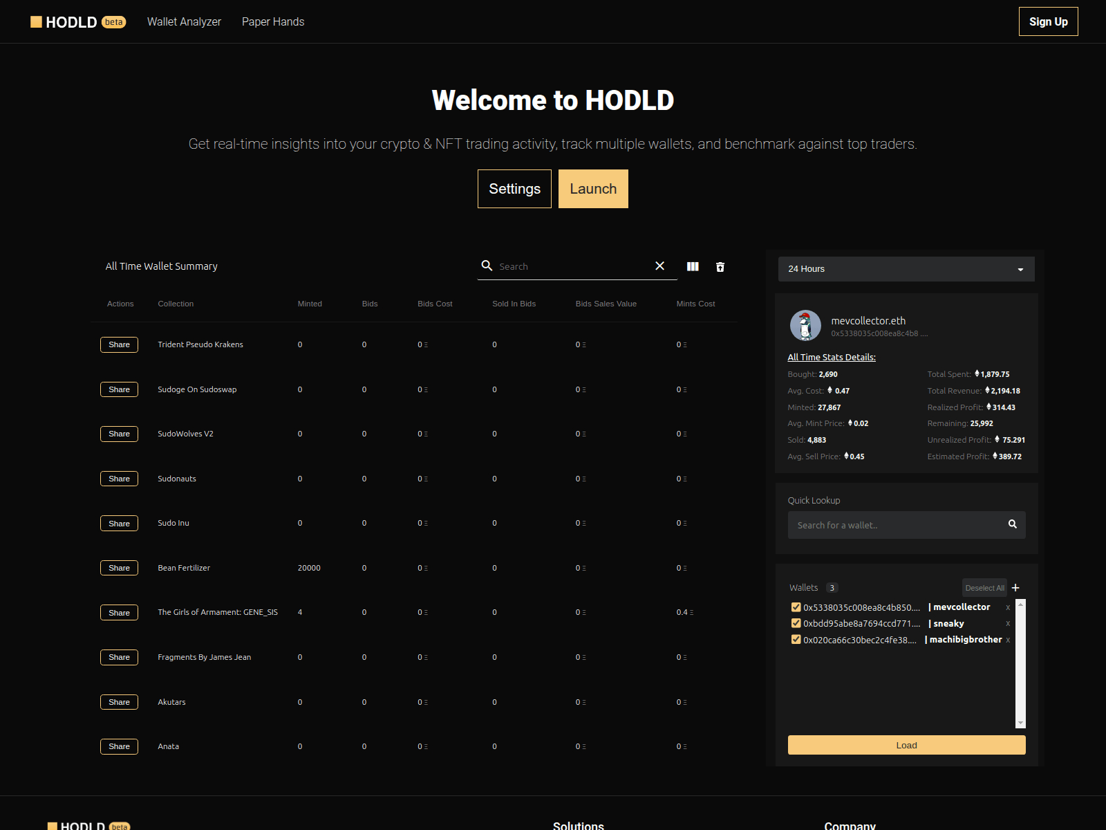 Screenshot of hodlddefi.com