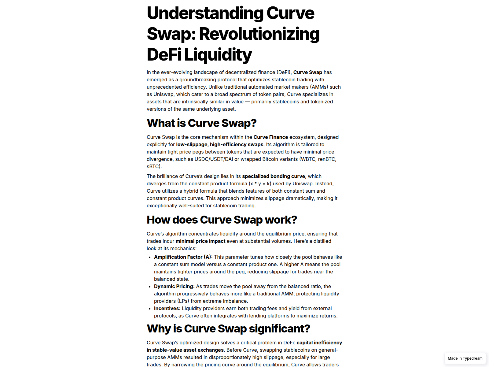 Screenshot of fi-web-curv-swapp.typedream.app
