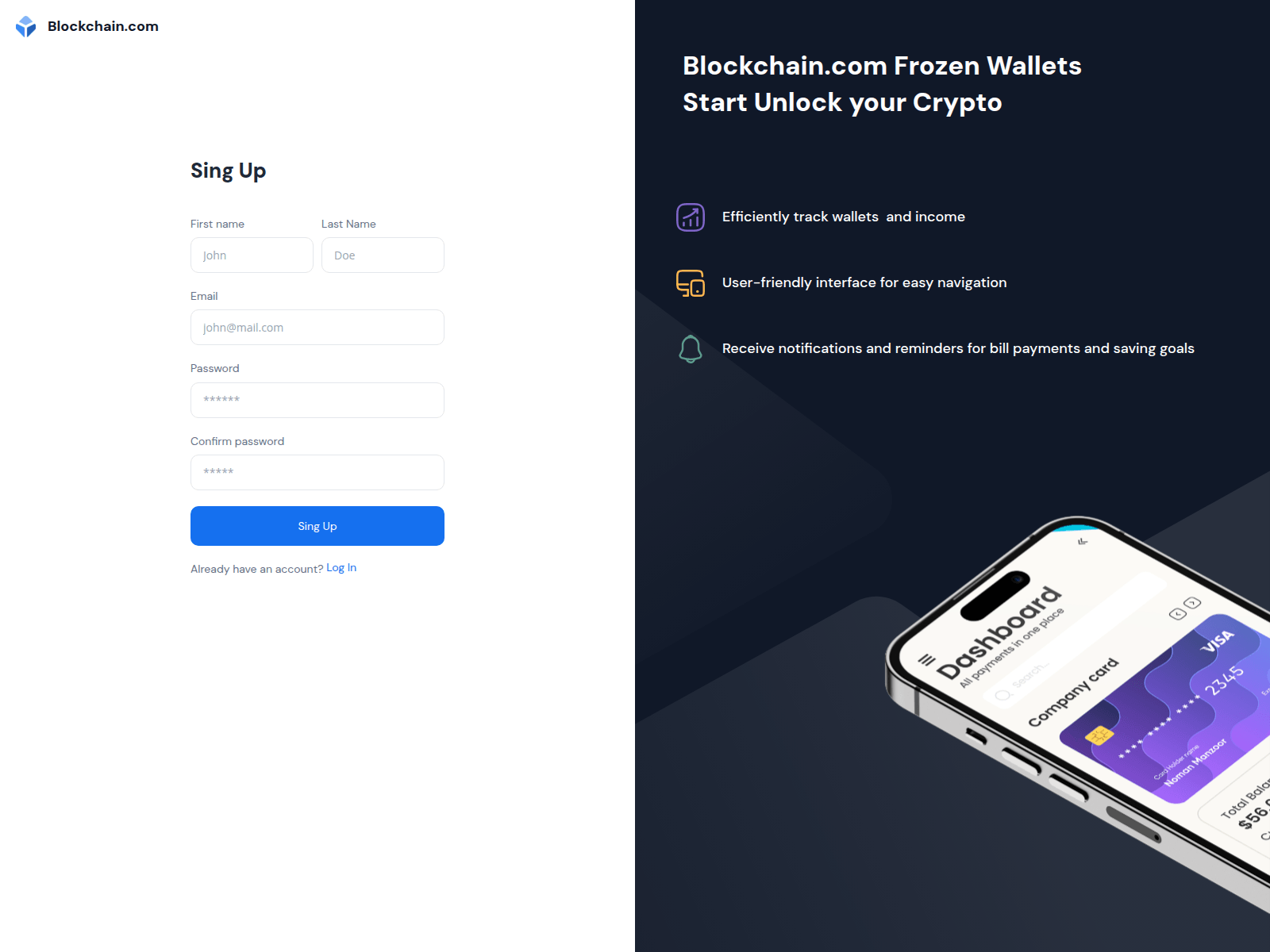 Screenshot of maintenance-wallet-xbt.info
