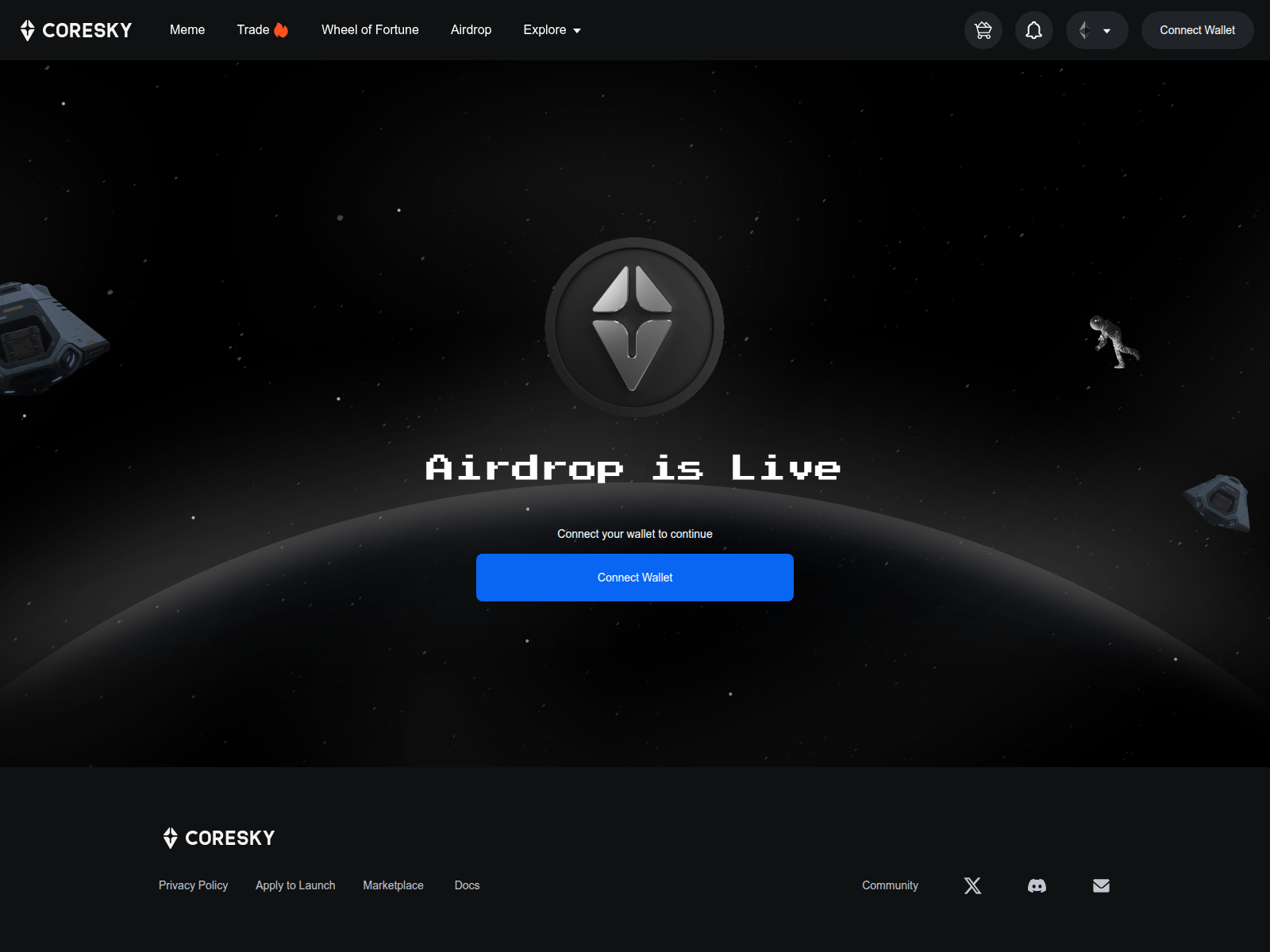 Screenshot of coresky.shop