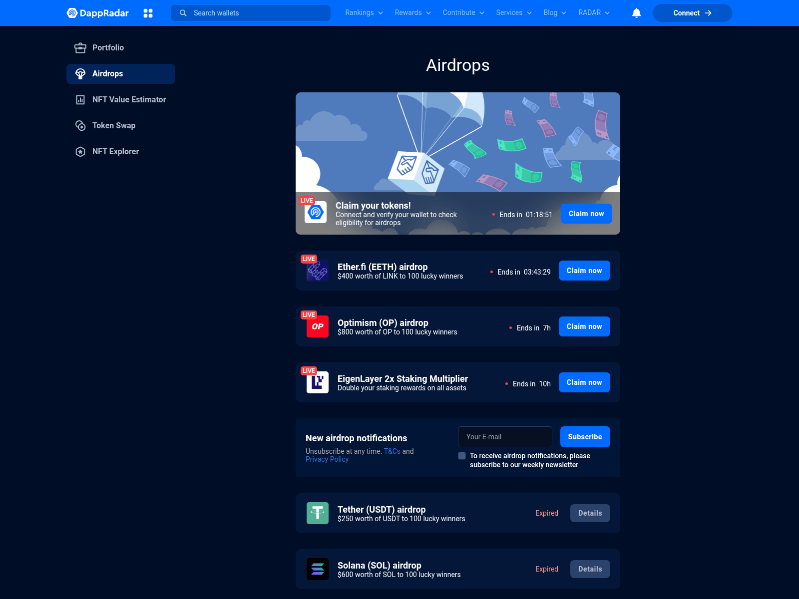 Screenshot of reward-dabbrader.com