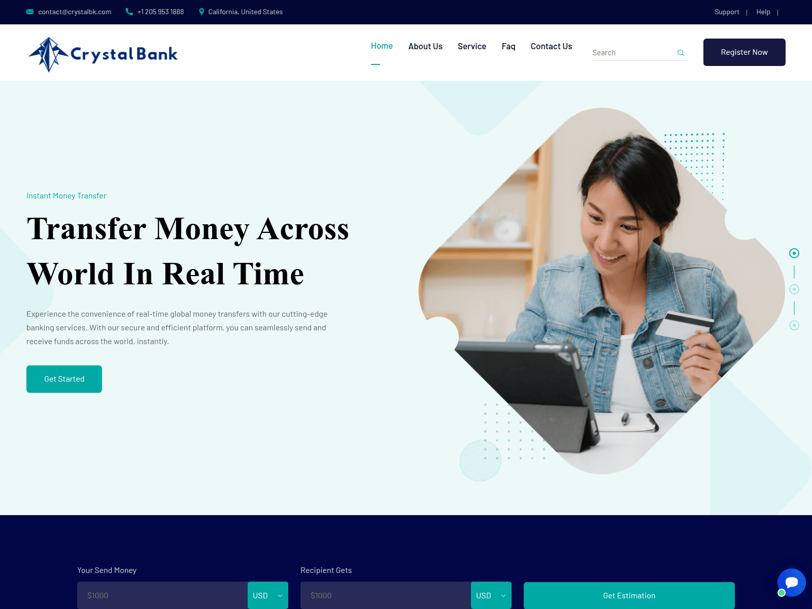Screenshot of crystalbk.com
