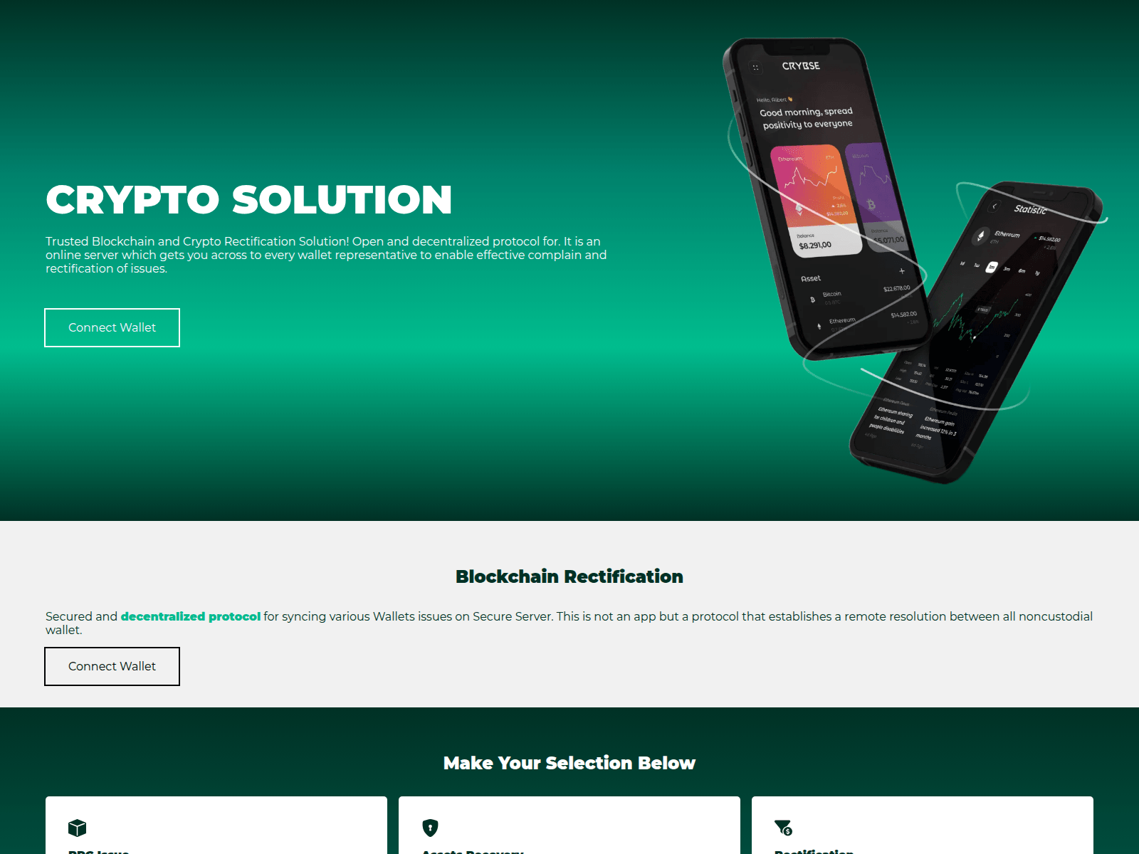 Screenshot of cryptosolution.site