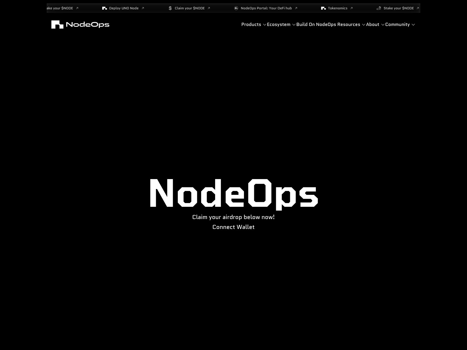 Screenshot of nodeops-network.com