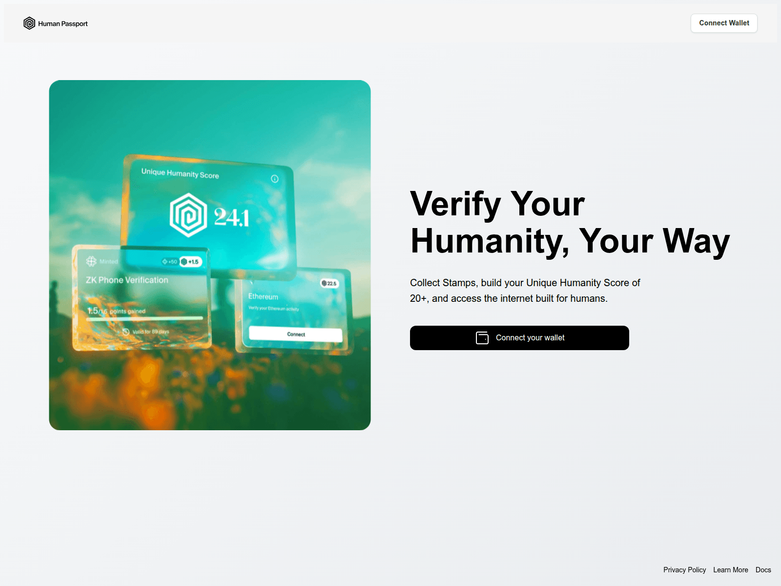 Screenshot of app-humanpassport.xyz