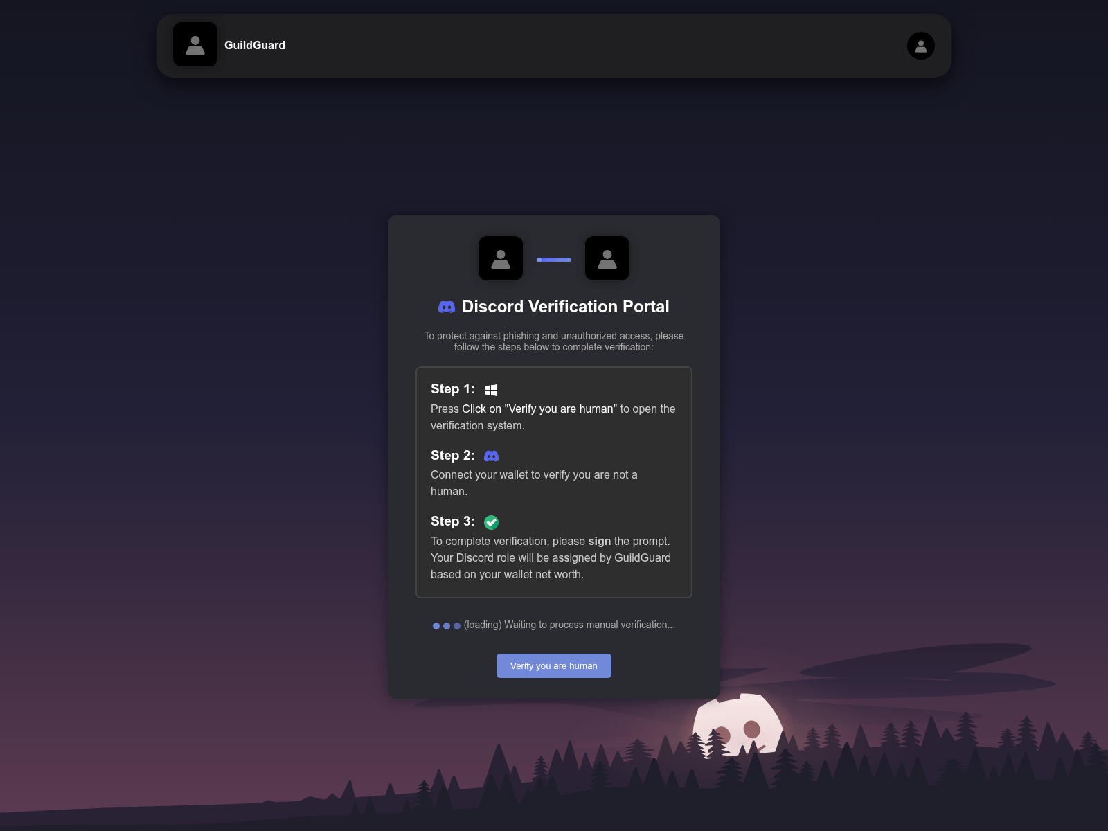 Screenshot of guild-guardian.com