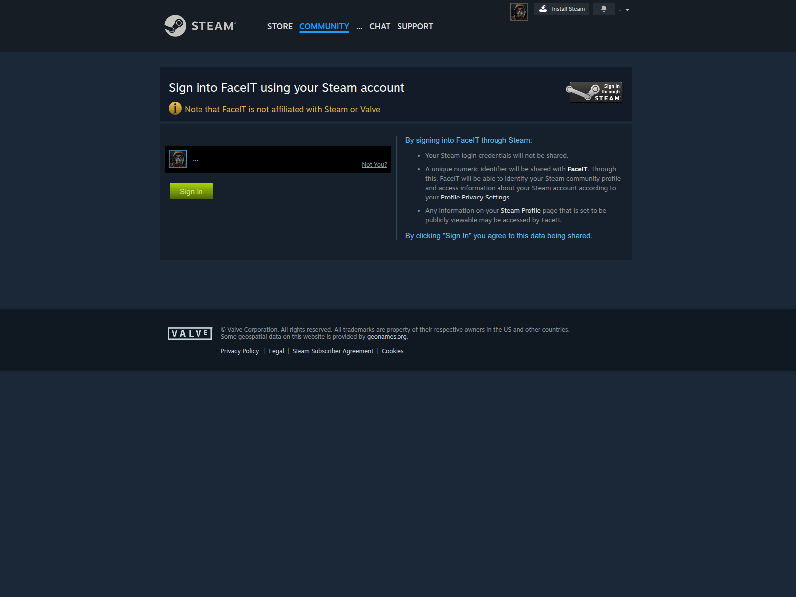 Screenshot of faceit.wokseason.com