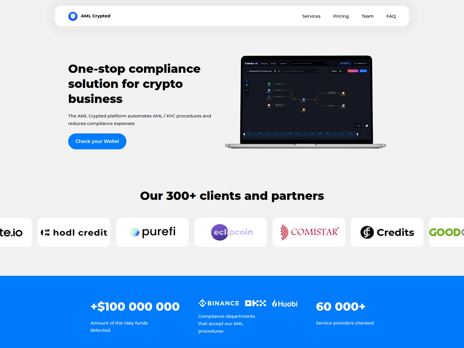 Screenshot of cryptoaml-check.com