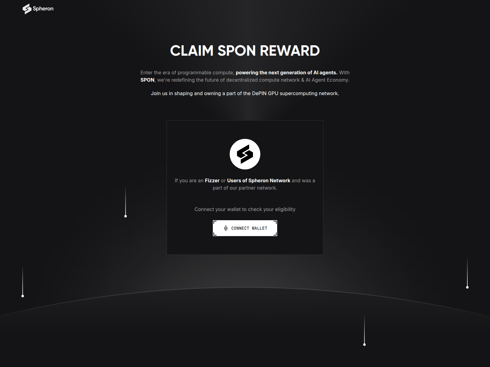 Screenshot of claims-spheron.network