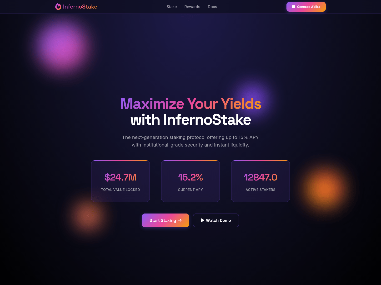 Screenshot of infernostake.com