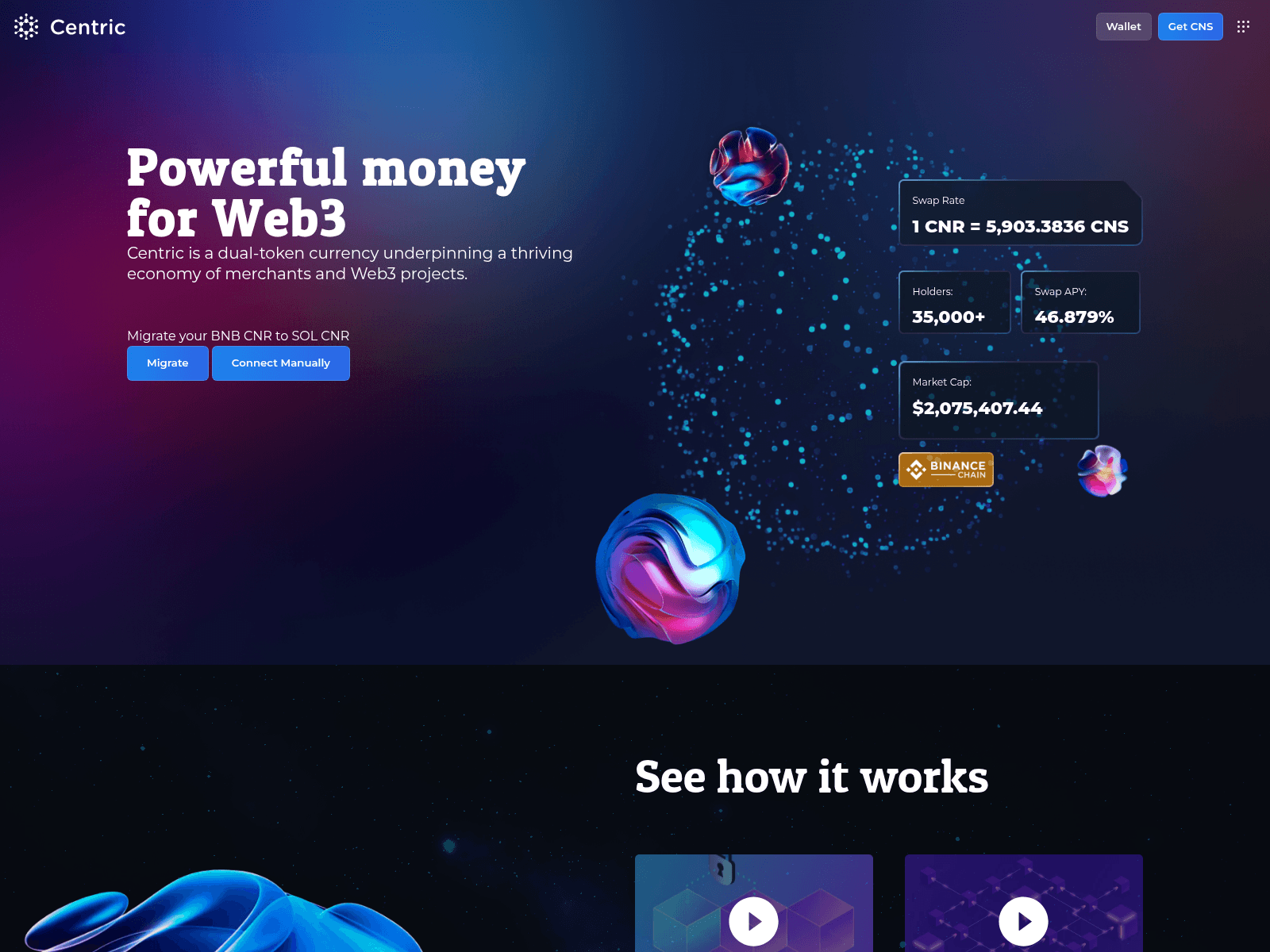 Screenshot of centricsolana-migrate.com