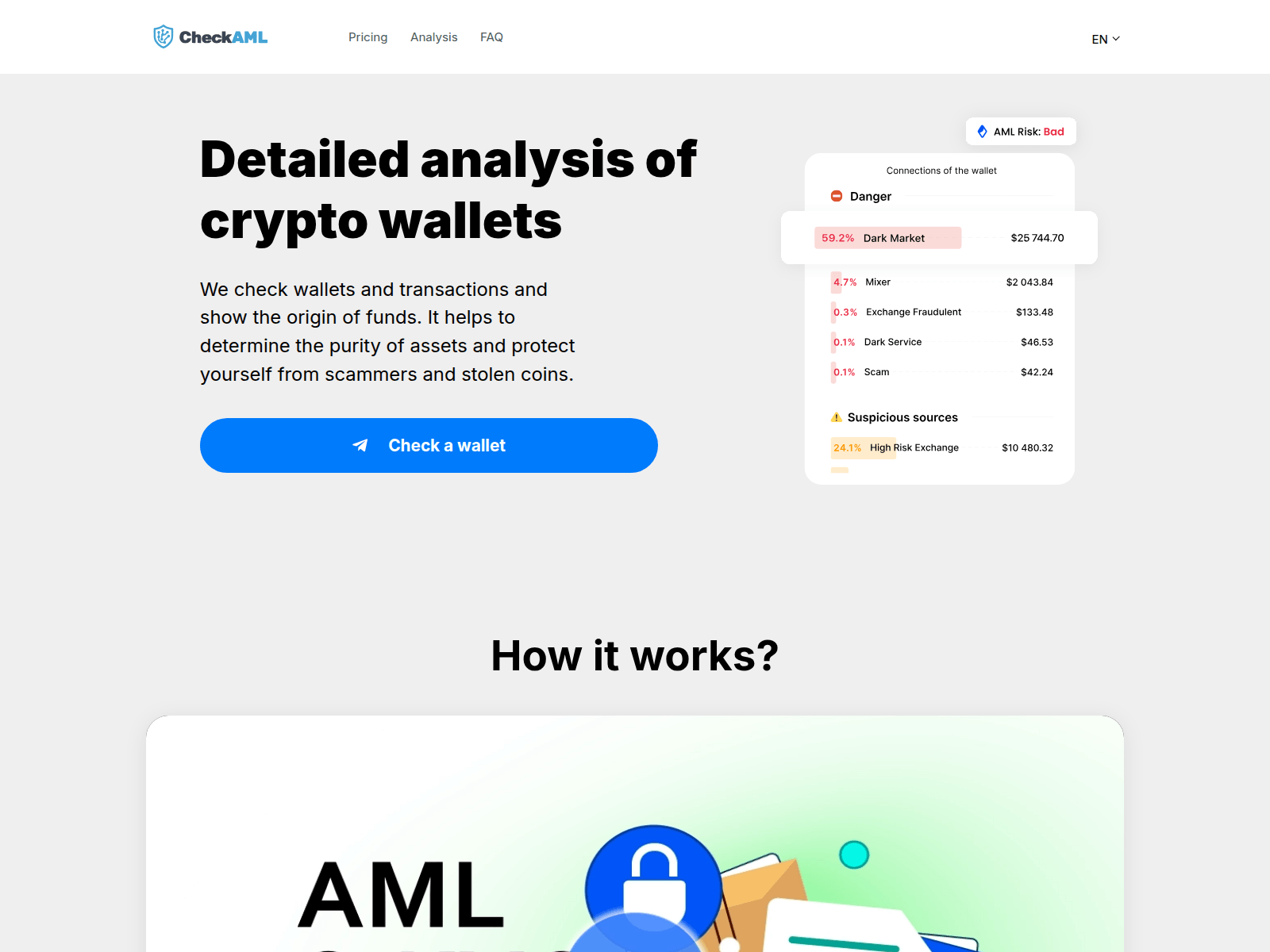 Screenshot of amlcheck.pics