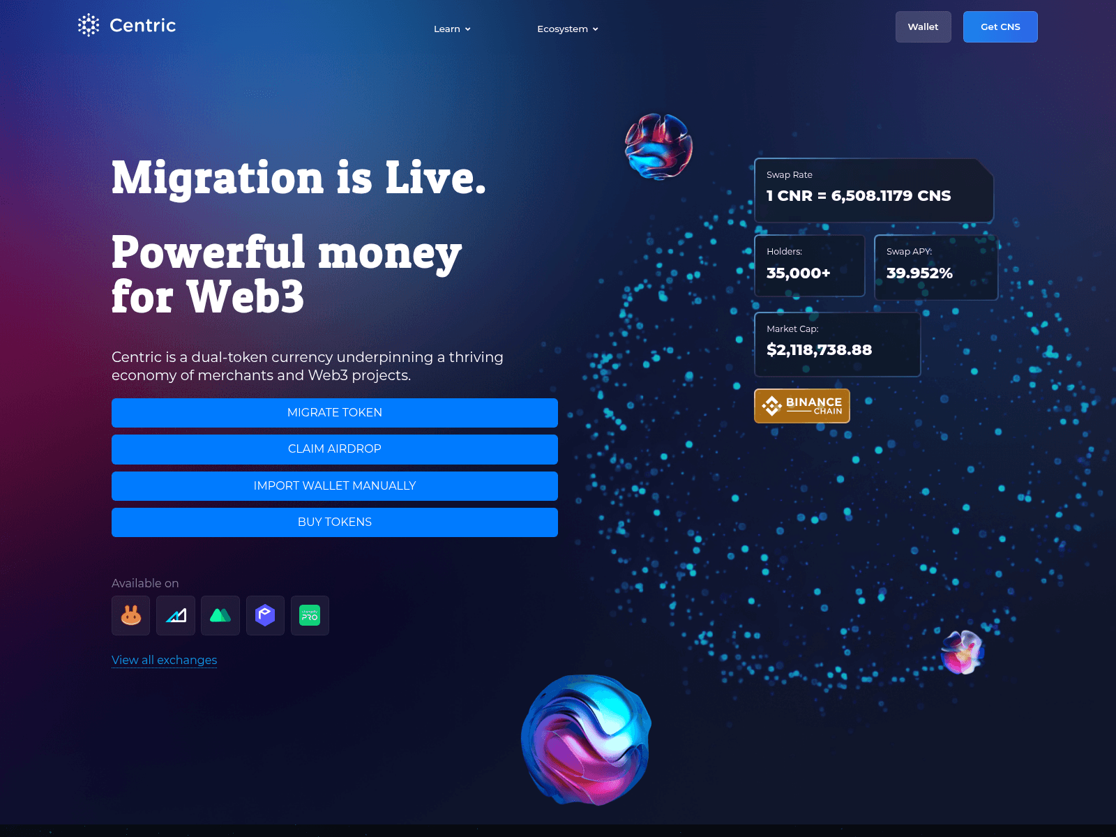 Screenshot of centric-portal.xyz