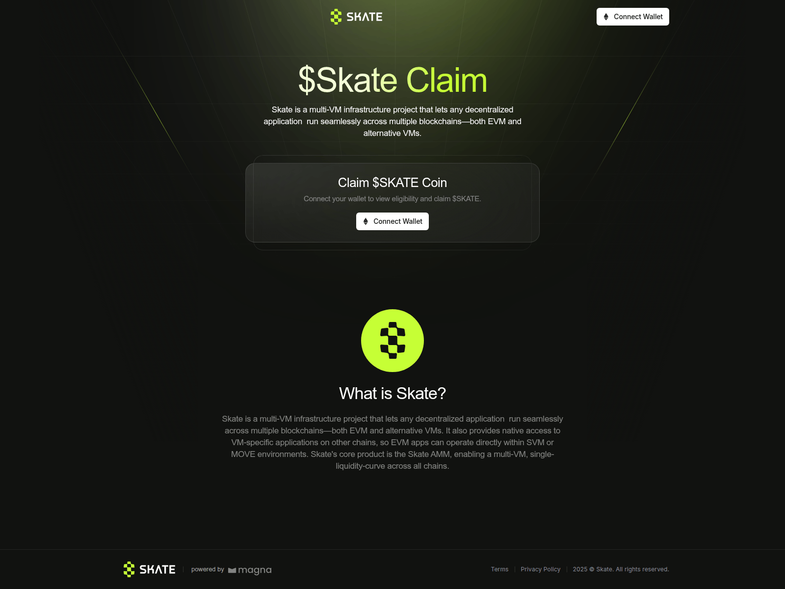 Screenshot of claim.skatechain.us