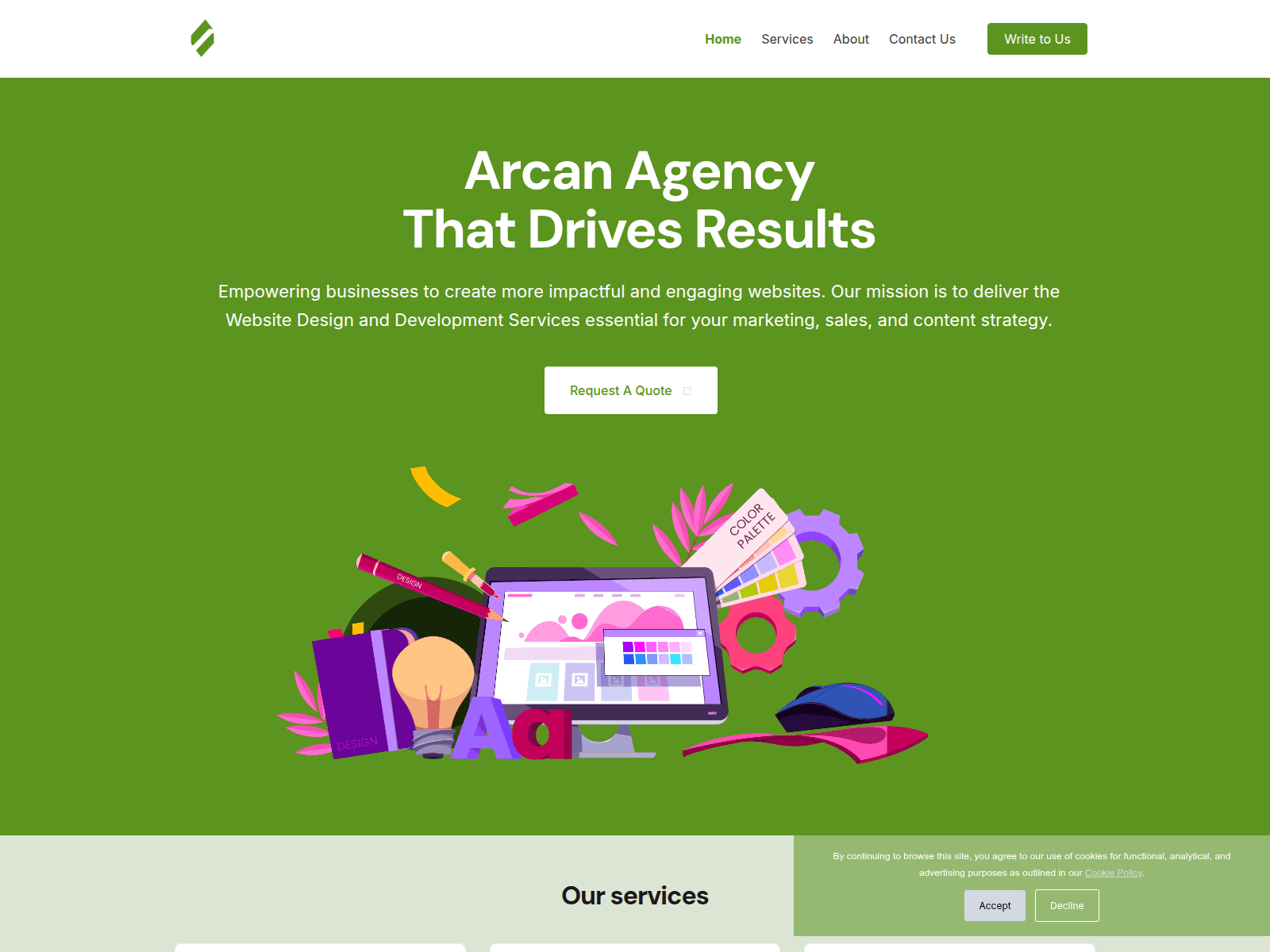 Screenshot of arcan.eu.com