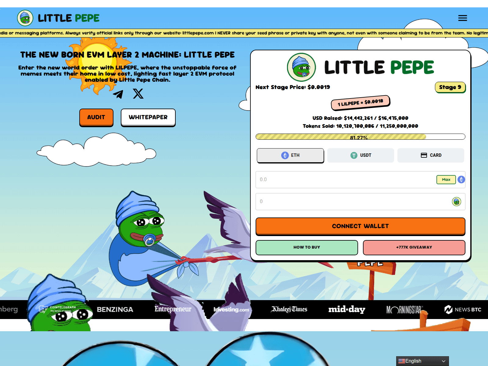 Screenshot of litltlepepe.com