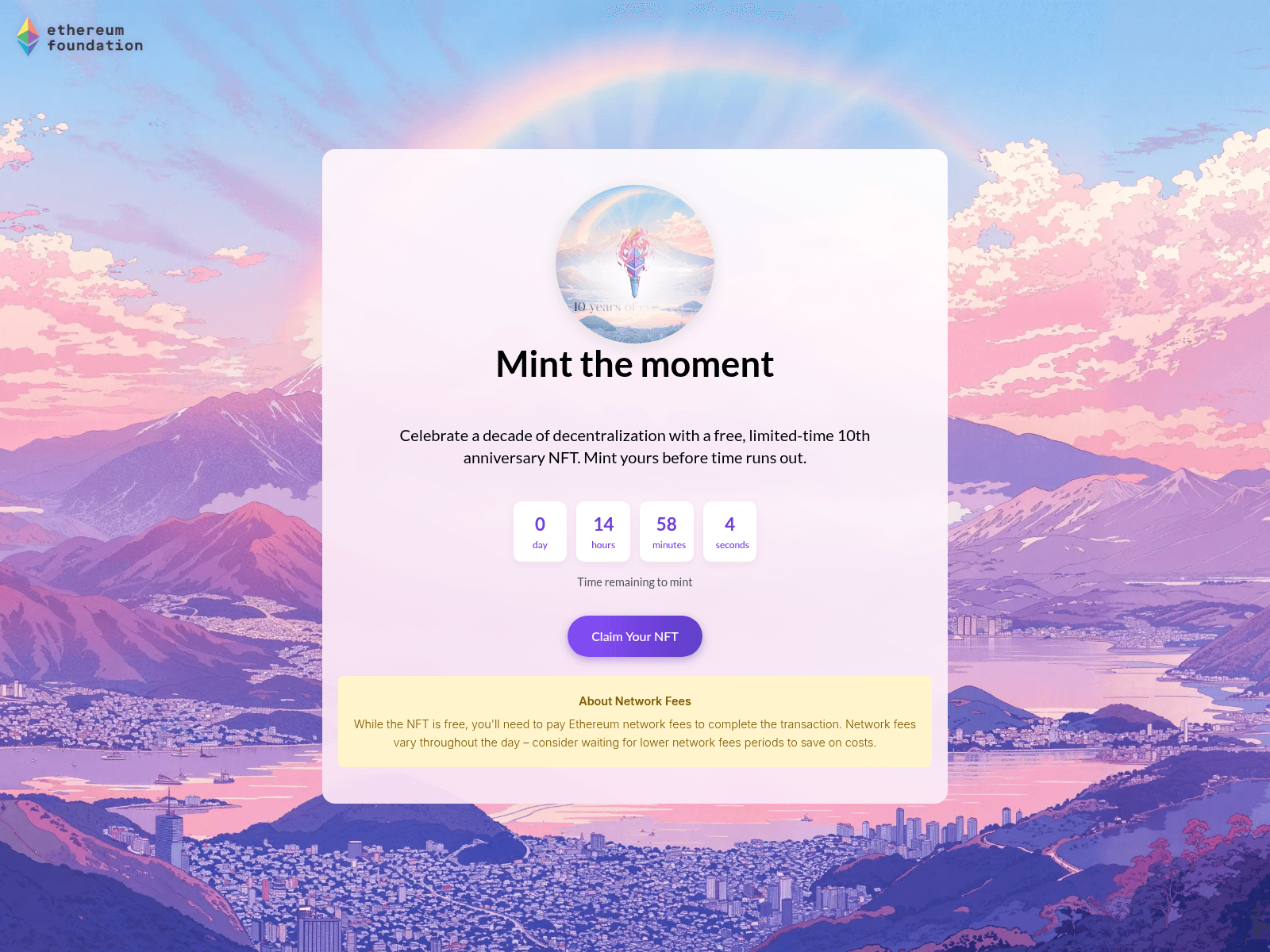Screenshot of ethereum-fndn.com