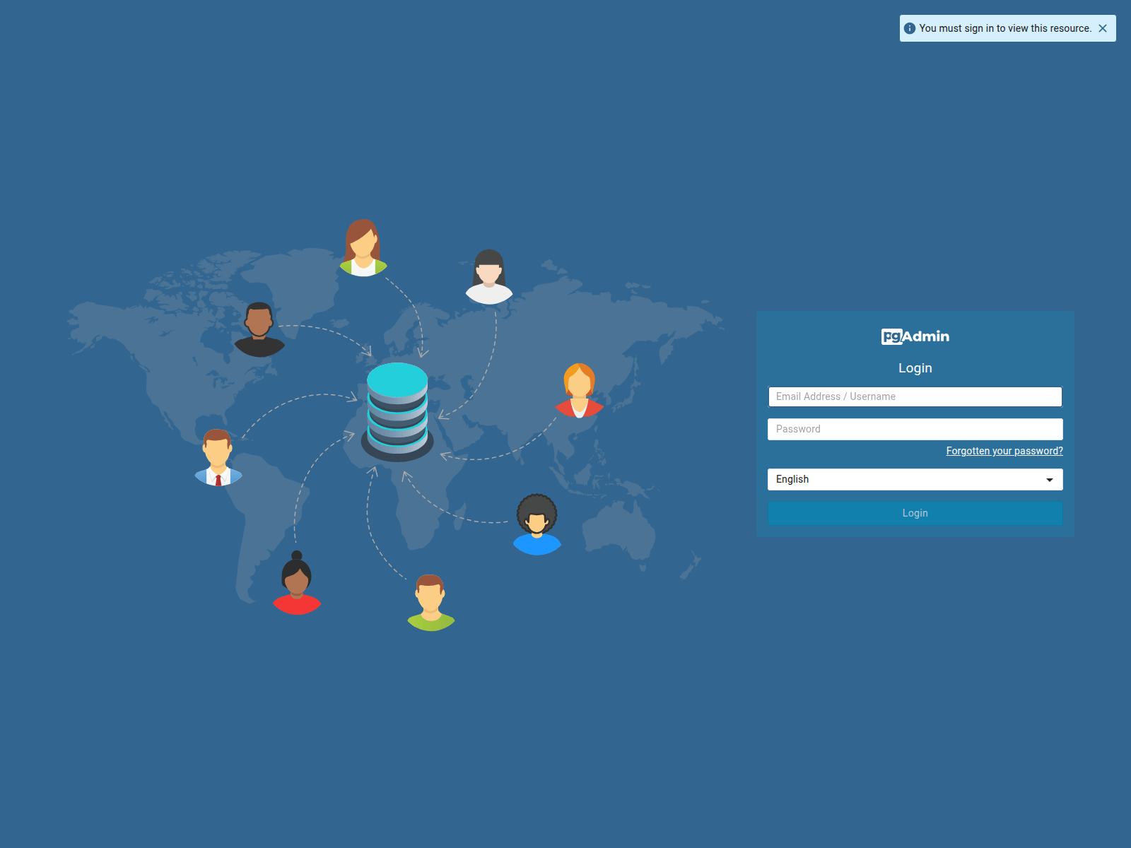 Screenshot of pgadmin.pmaster777.cc