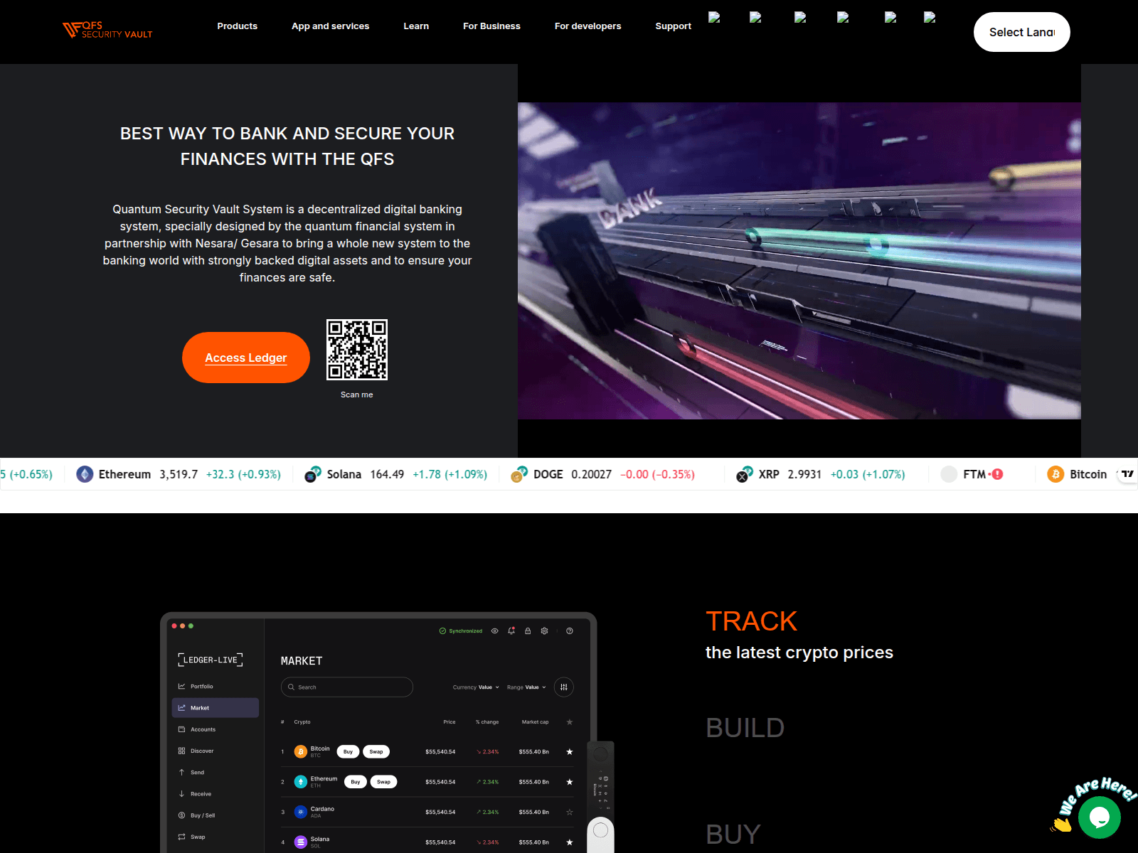 Screenshot of qfssecvaults.com