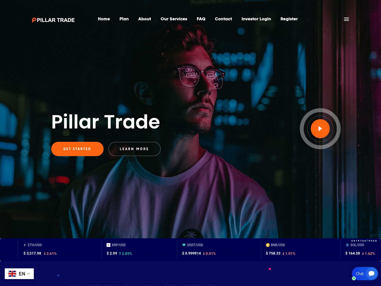 Screenshot of piltradcom.com