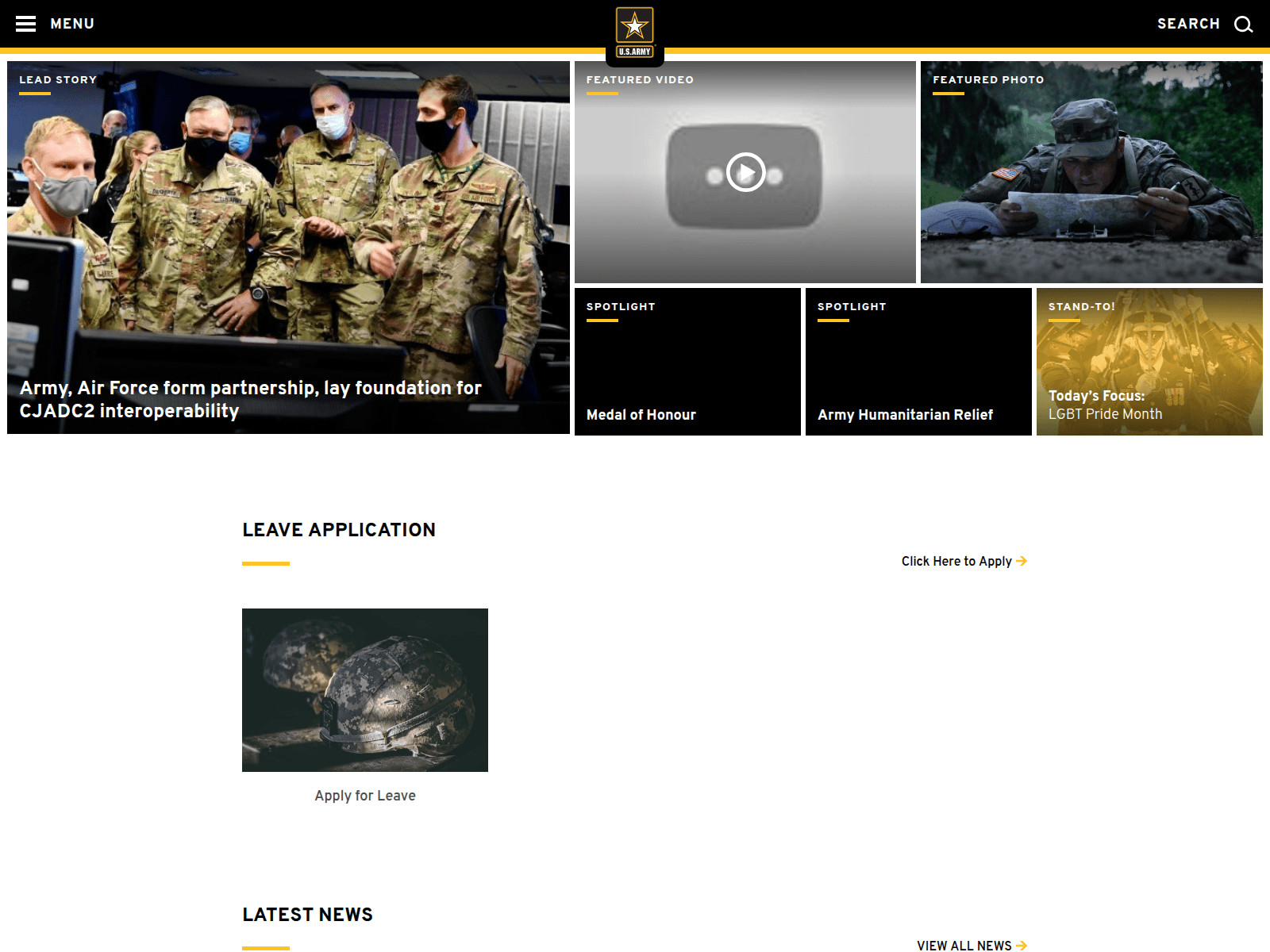 Screenshot of miliguards.com