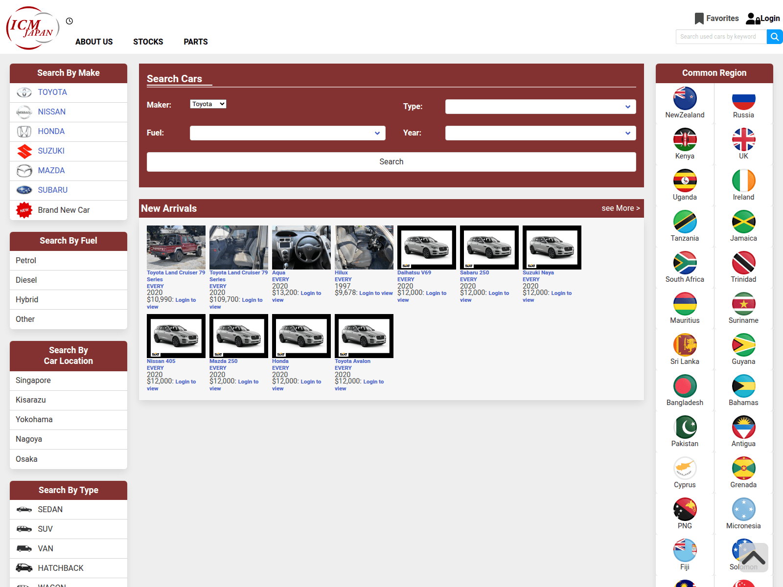 Screenshot of icmjapanes.com