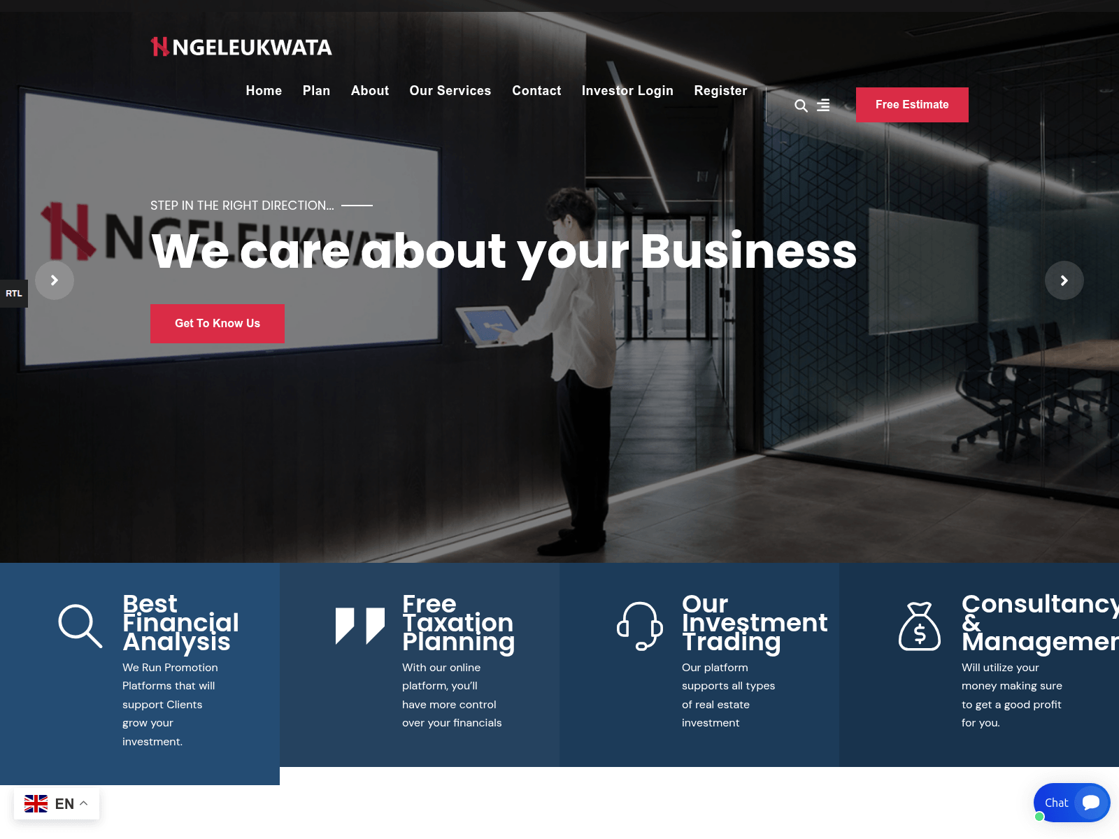 Screenshot of ngeleukwatainv.com