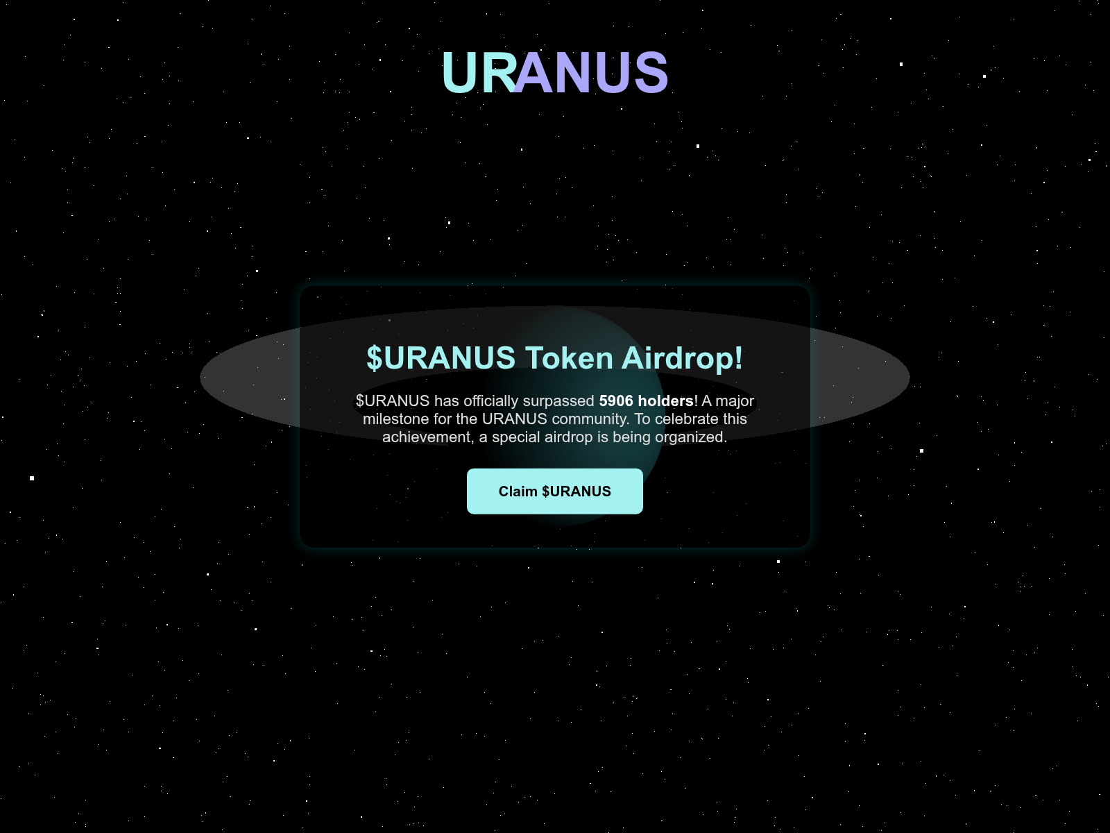 Screenshot of claim-uranuscoin.org