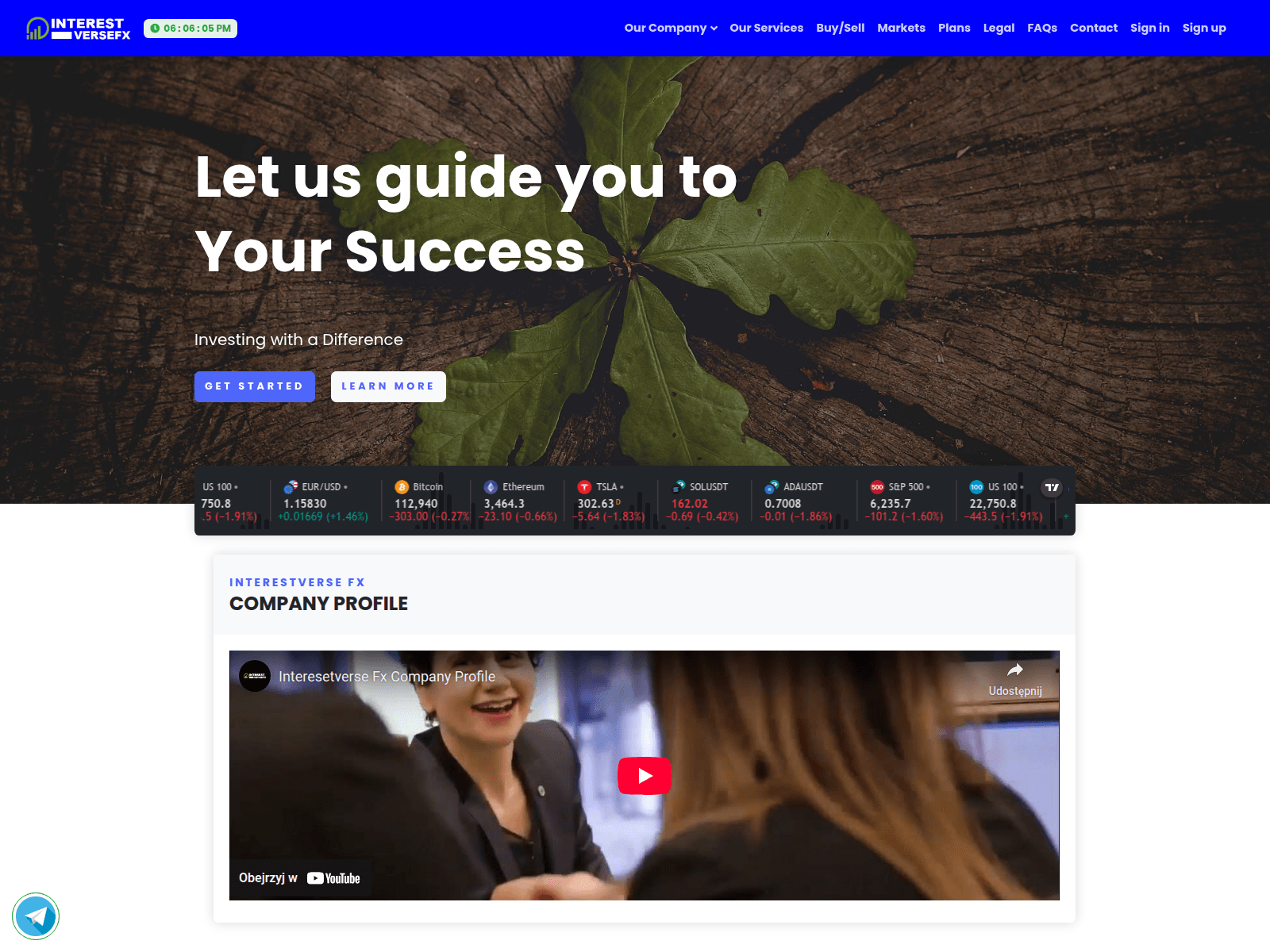 Screenshot of interestversefxx.com