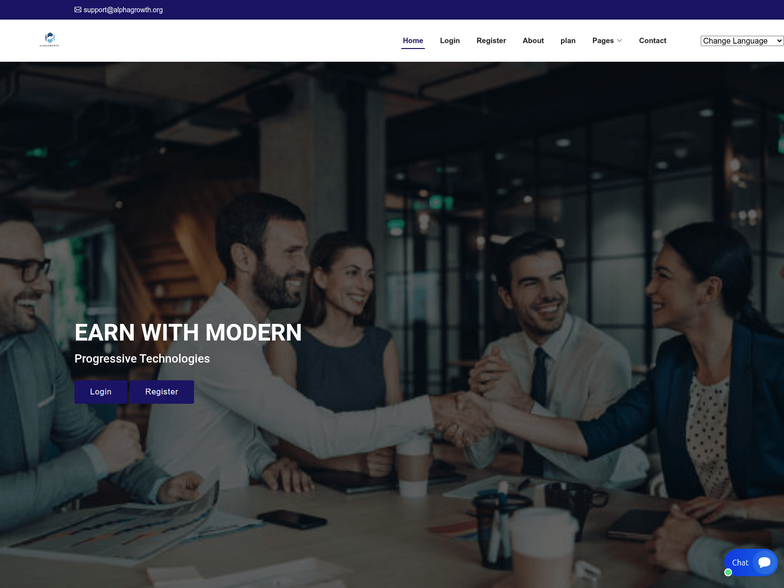 Screenshot of alphagrowth.org