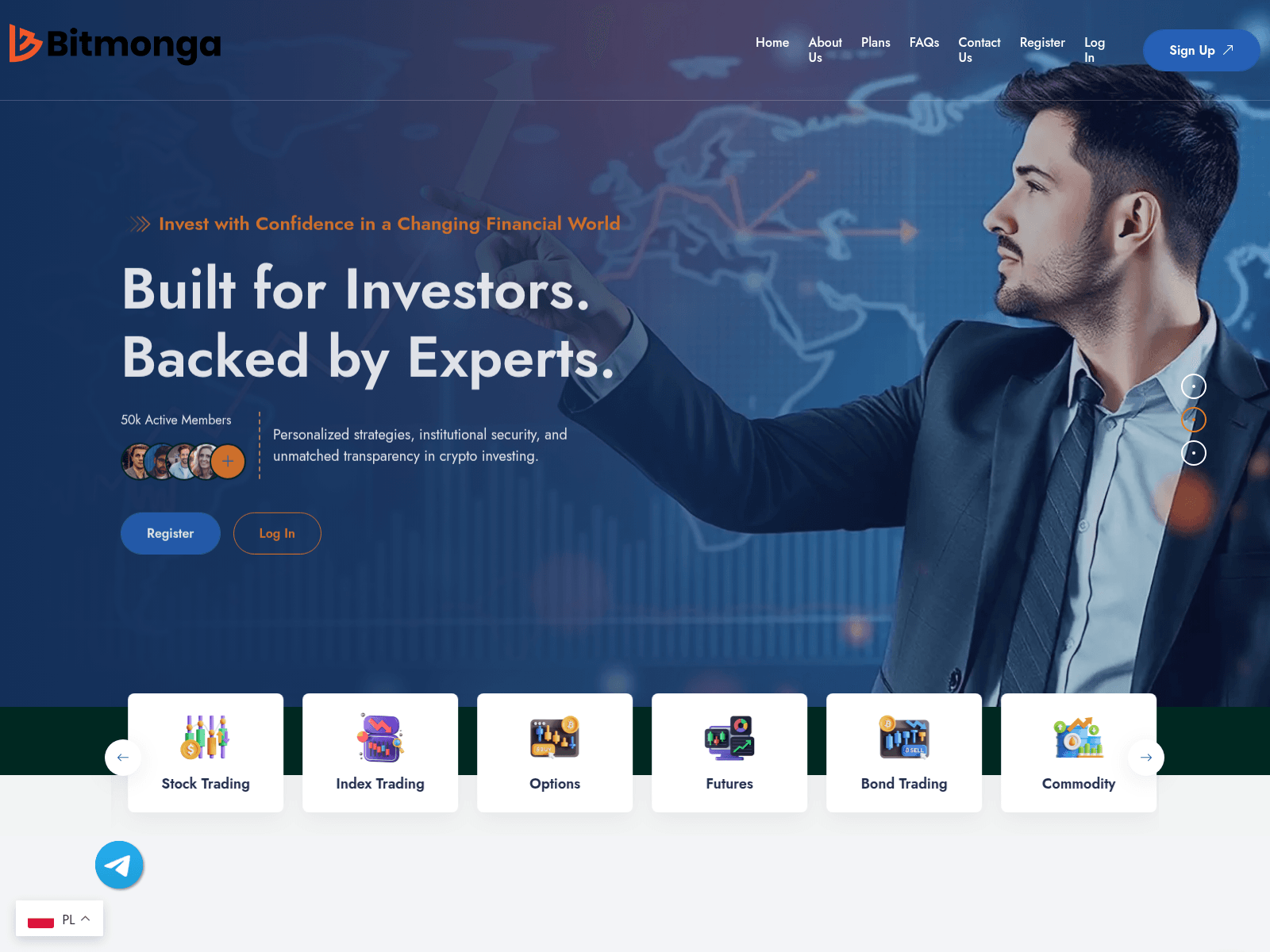 Screenshot of bitmonga.com