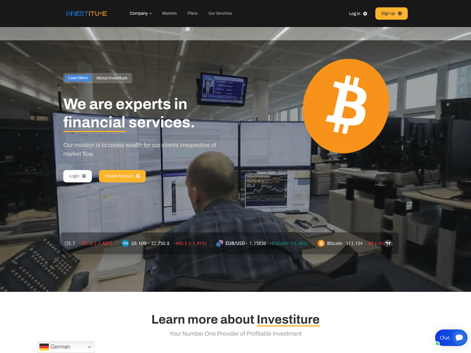 Screenshot of investiturein.com