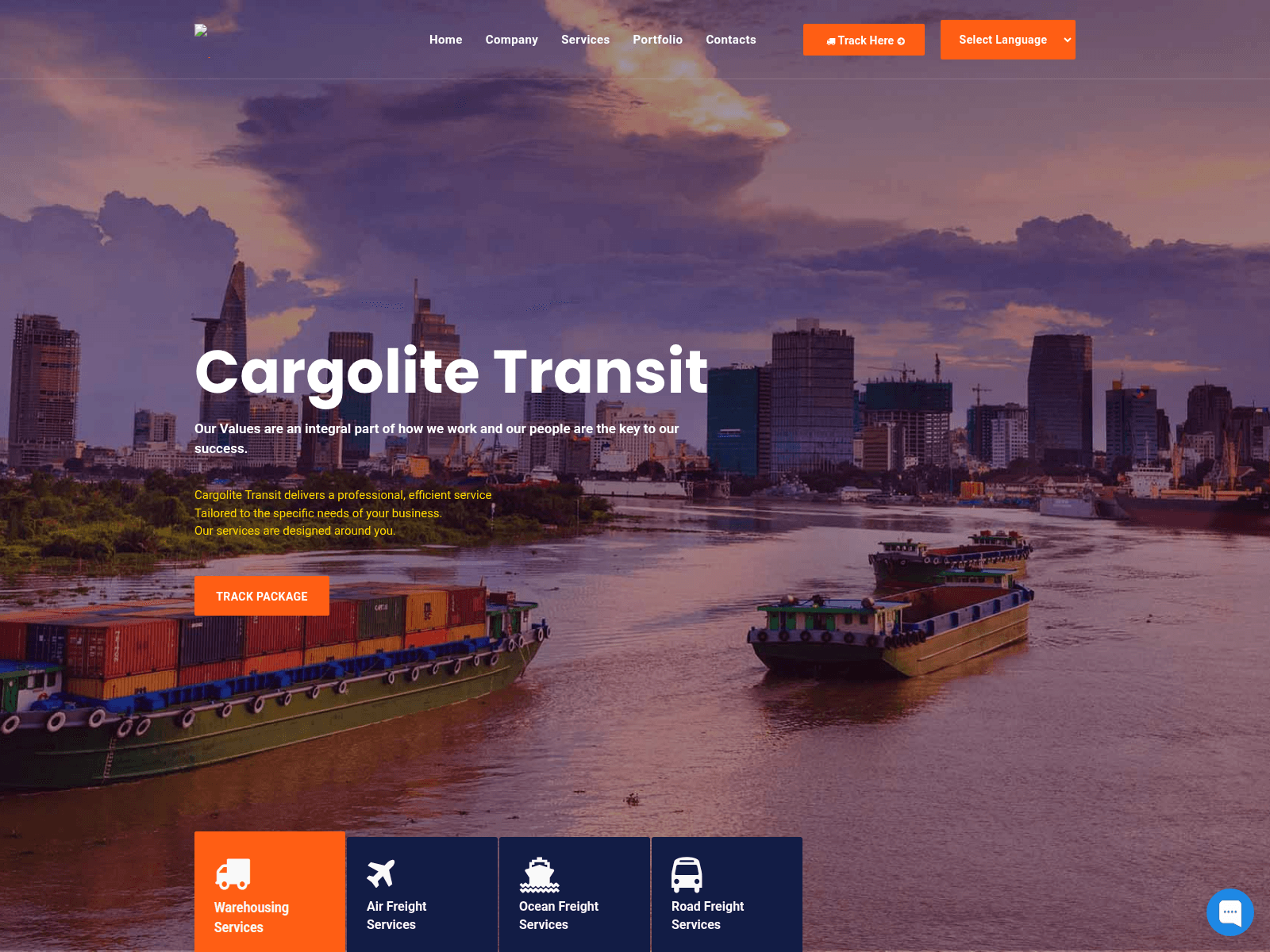 Screenshot of cargolitetransit.live