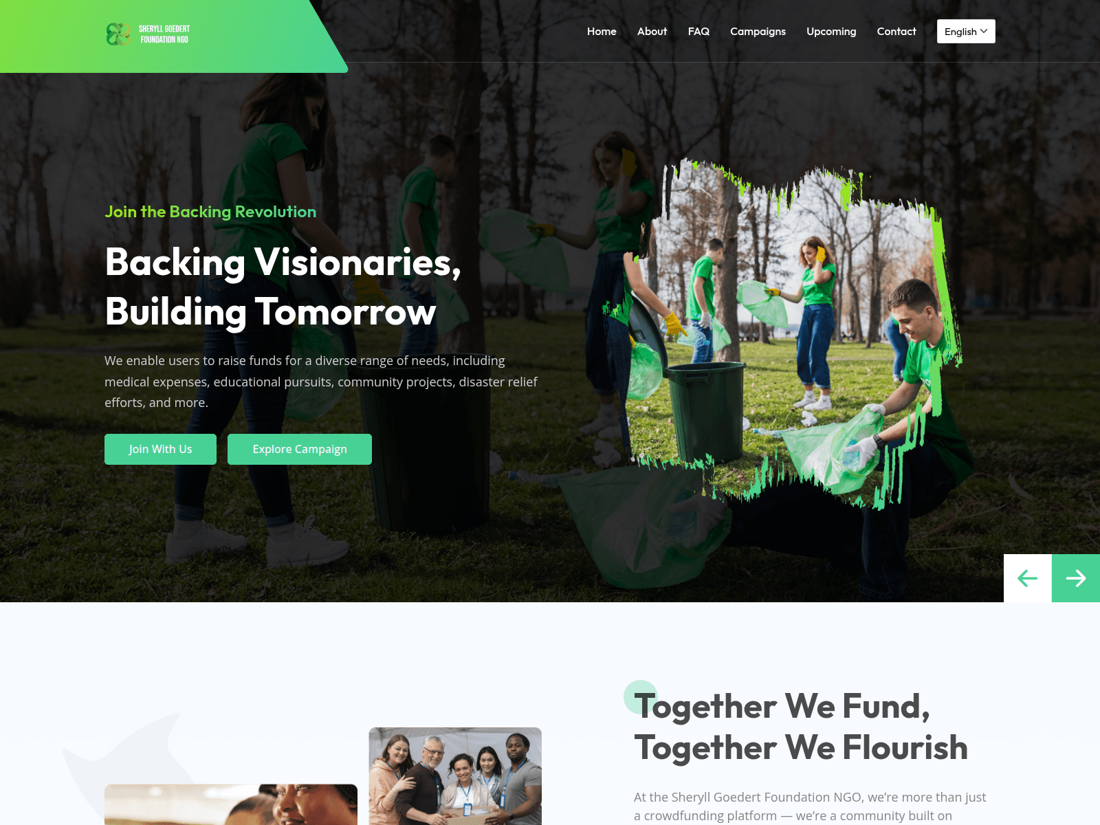 Screenshot of goedertfoundation.com