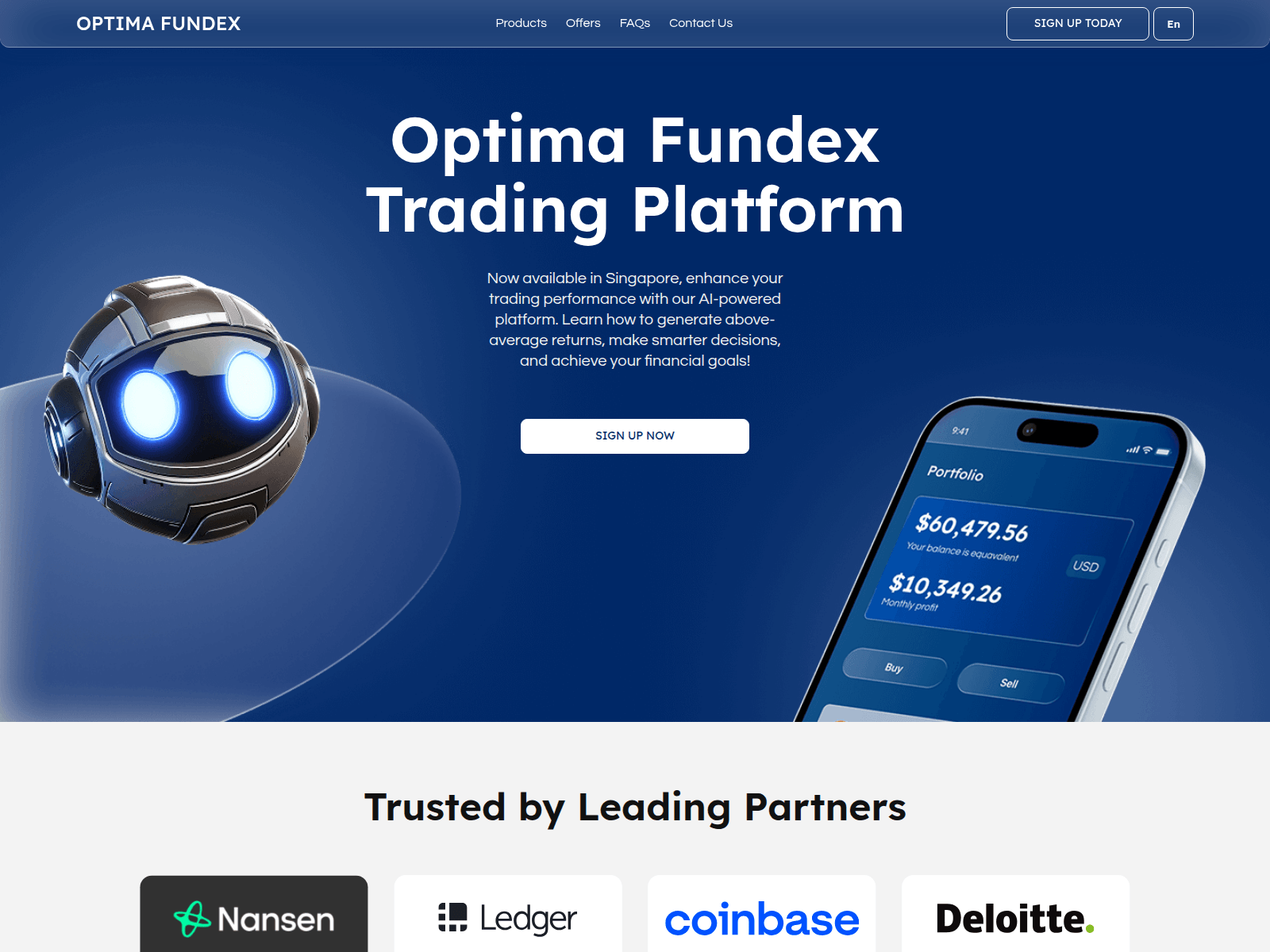 Screenshot of optima-fundex.com