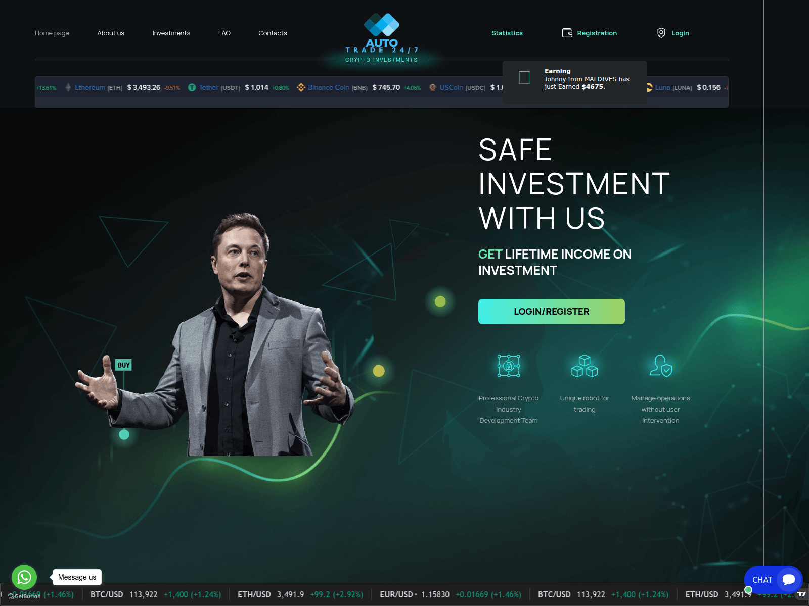 Screenshot of autotrade247.pro