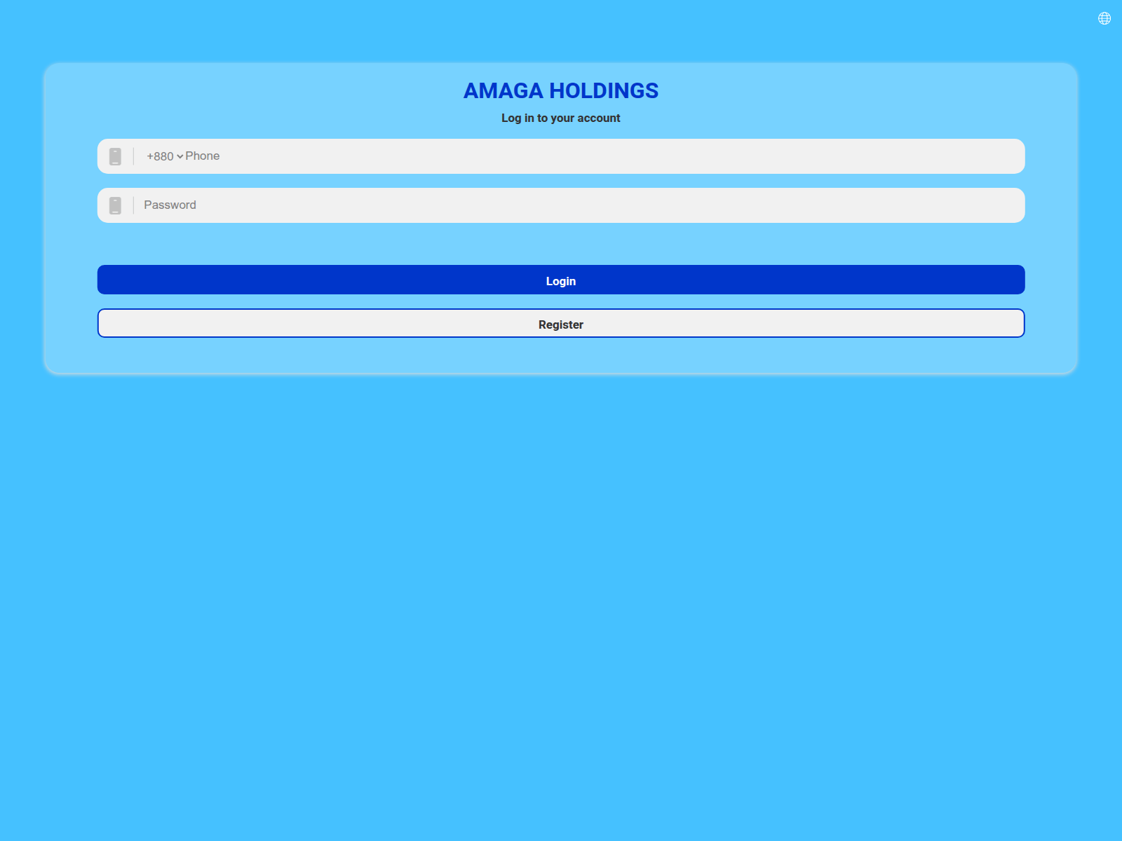 Screenshot of amagaholdings.org